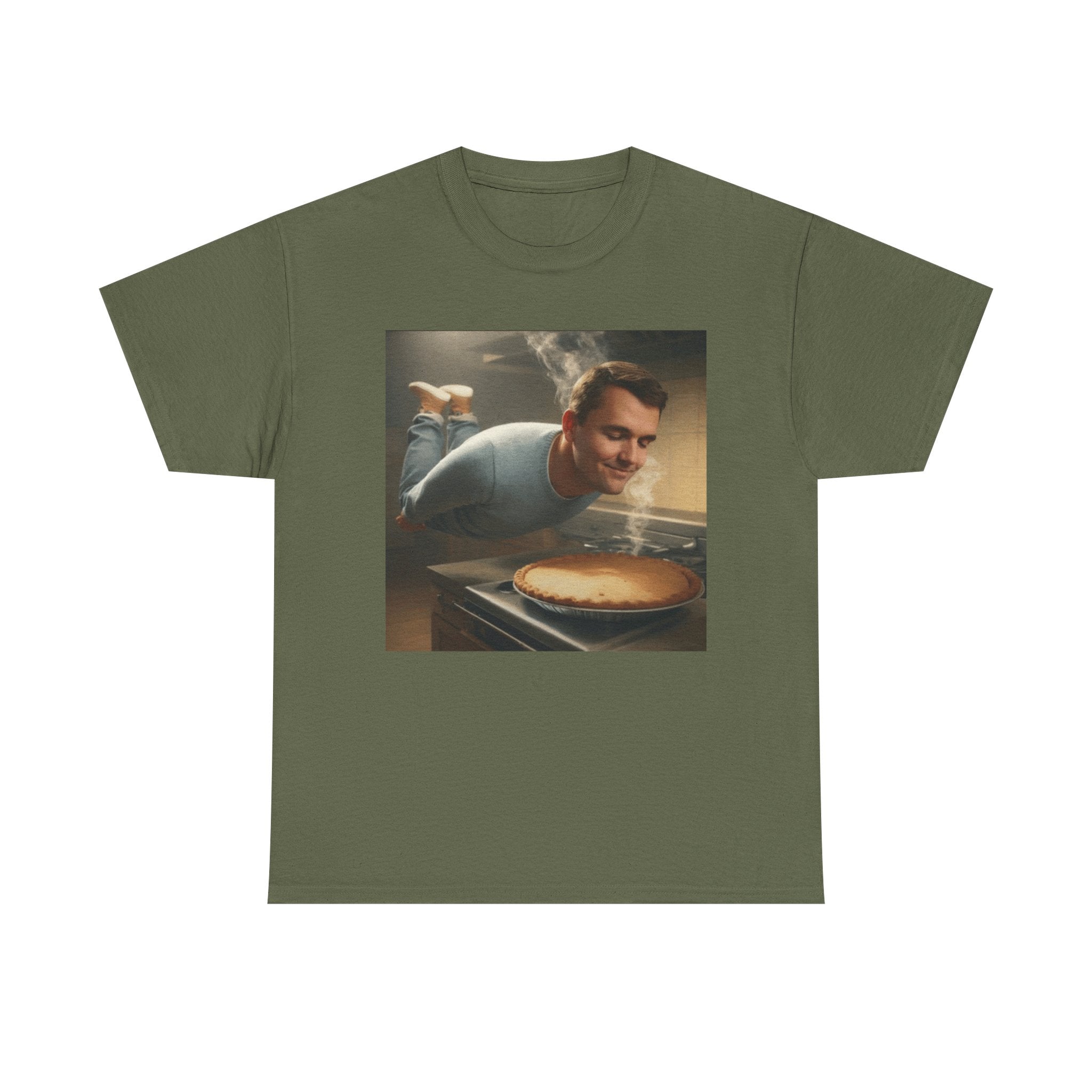 Charlie Kirk  Floating to Pie - Graphic T-Shirt 100% Cotton