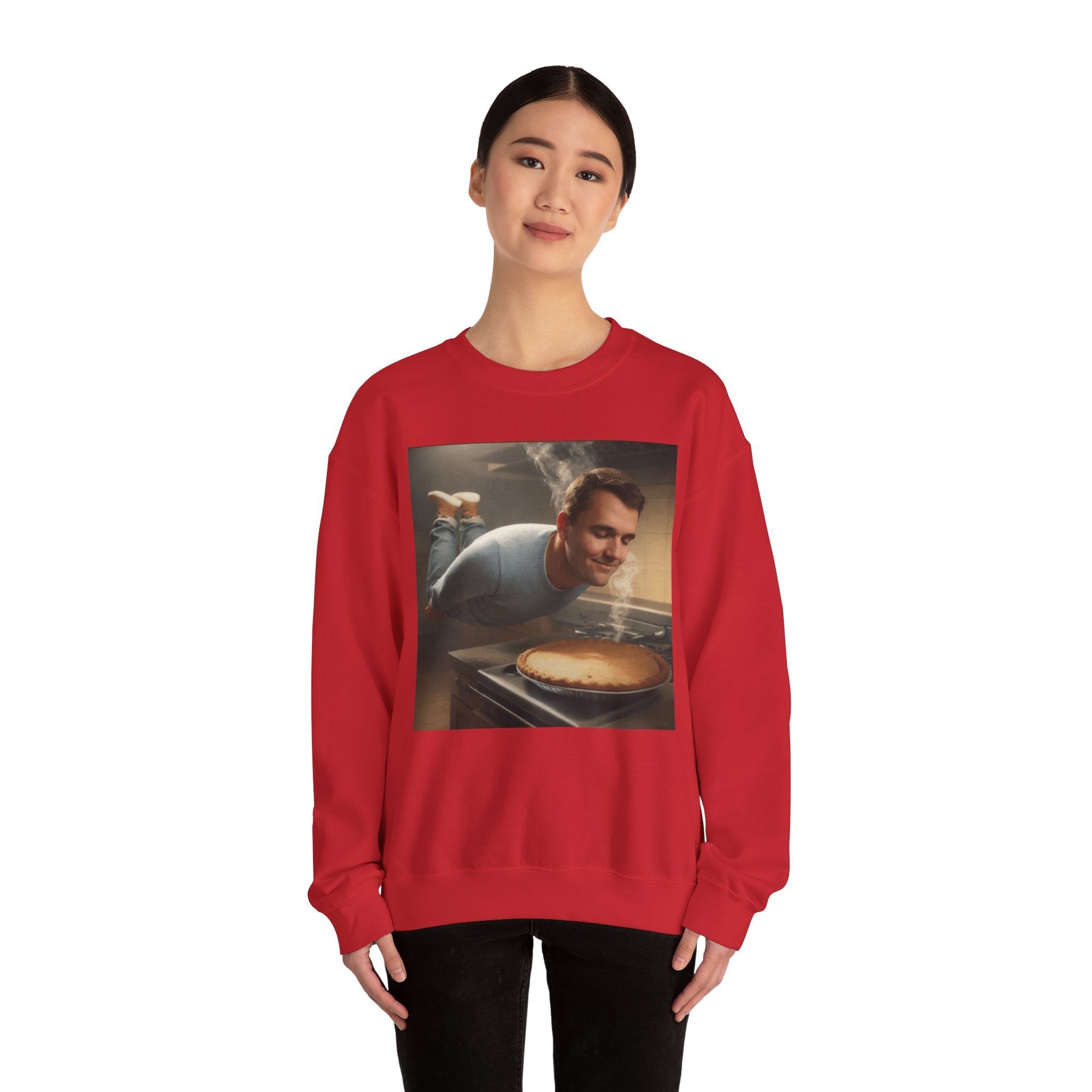 Charlie Kirk Floating to pie - Crewneck Long Sleeve