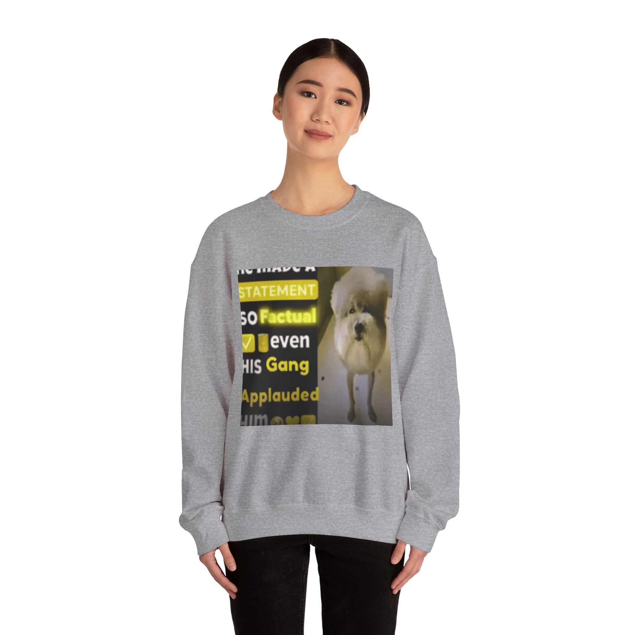 HE MADE A STATEMENT SO FACTUAL - Crewneck Long Sleeve