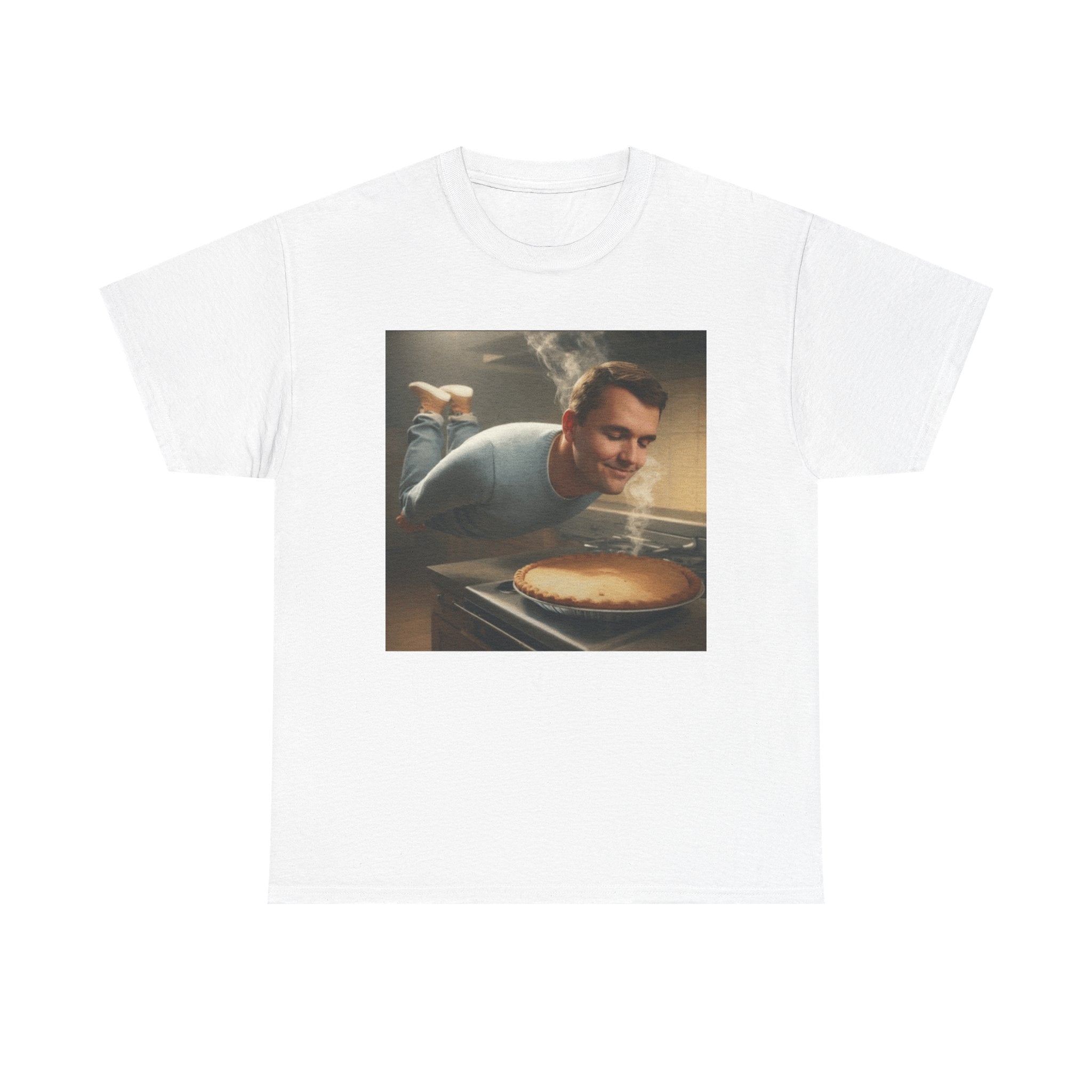 Charlie Kirk  Floating to Pie - Graphic T-Shirt 100% Cotton