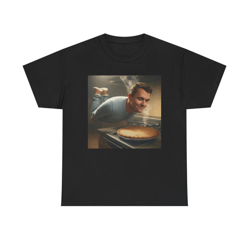 Charlie Kirk  Floating to Pie - Graphic T-Shirt 100% Cotton