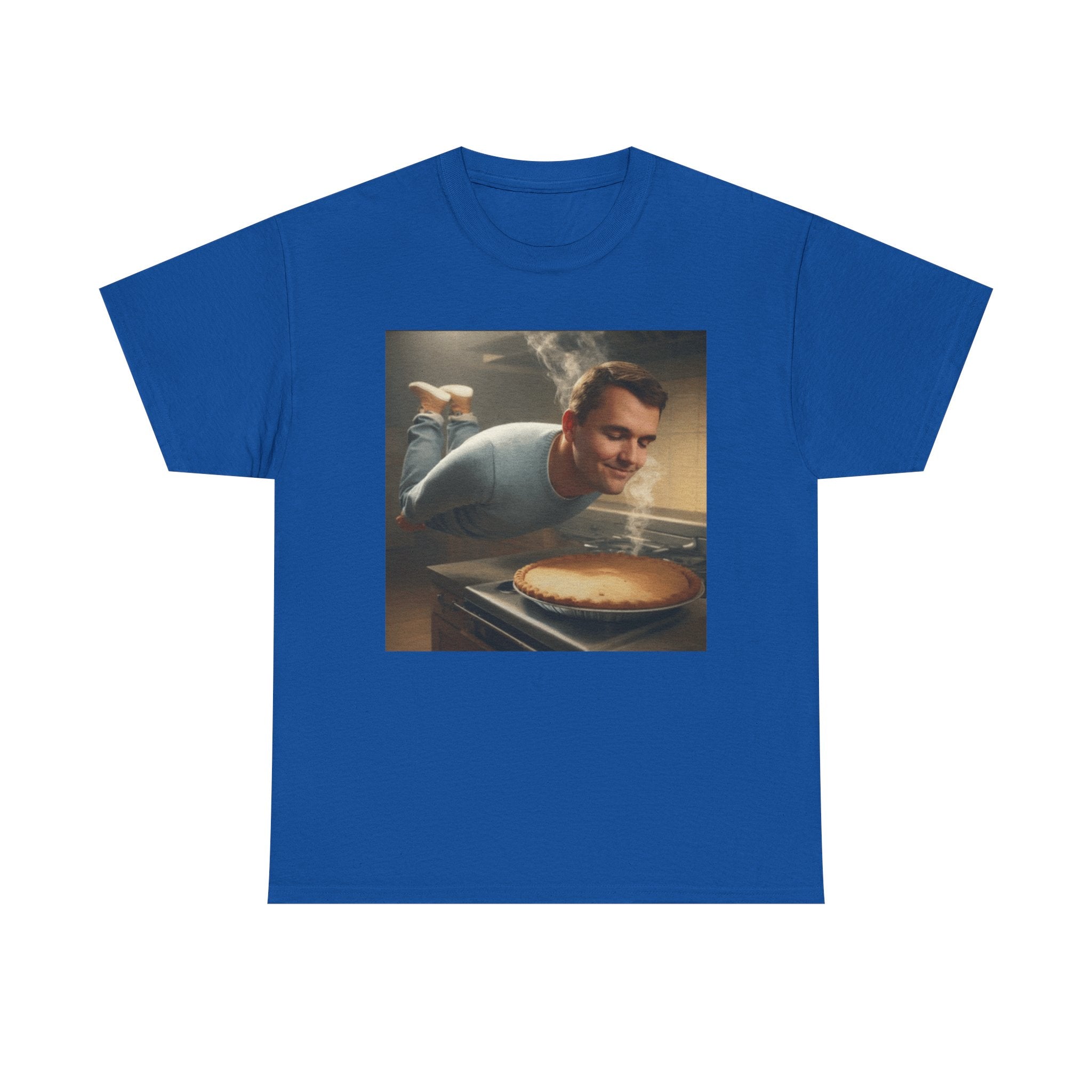 Charlie Kirk  Floating to Pie - Graphic T-Shirt 100% Cotton
