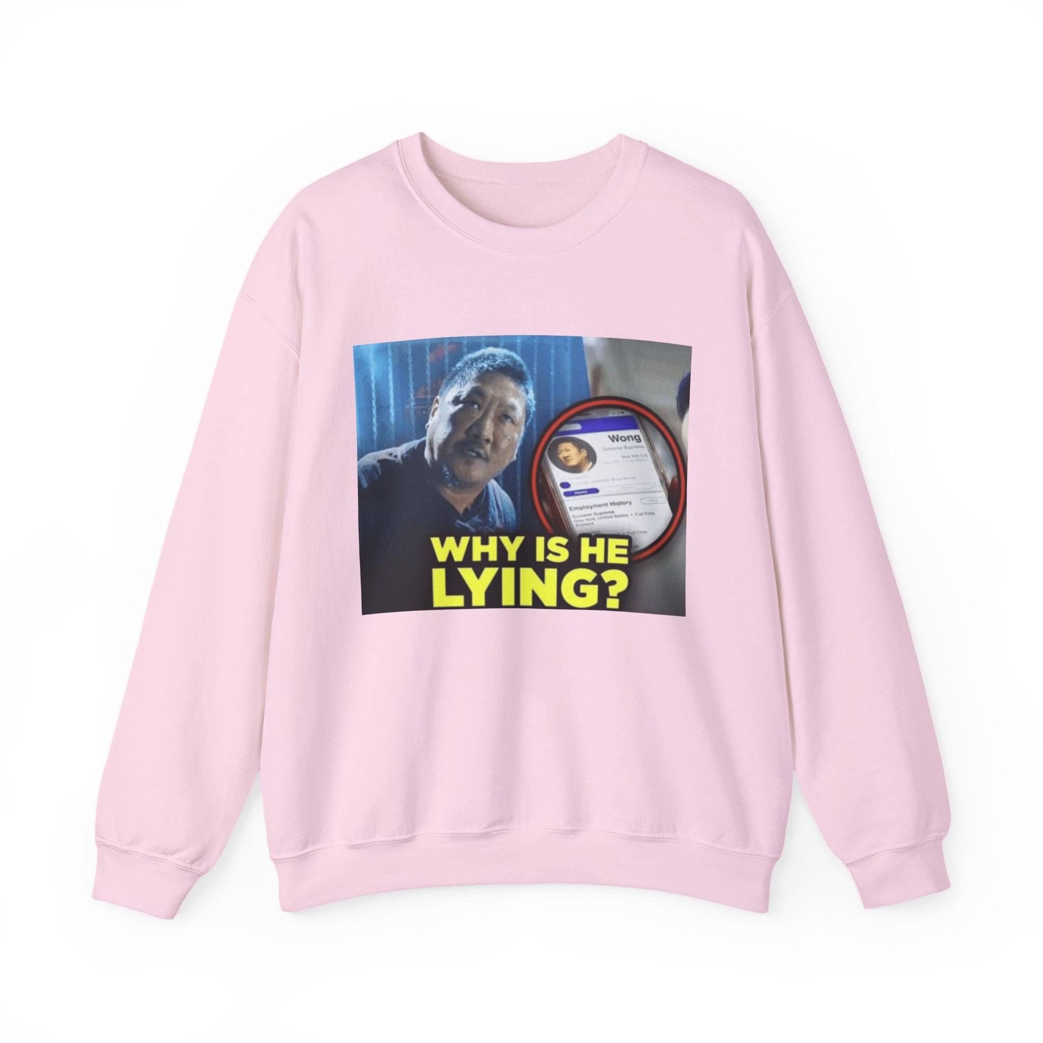 Why is he lying? - Crewneck Long Sleeve