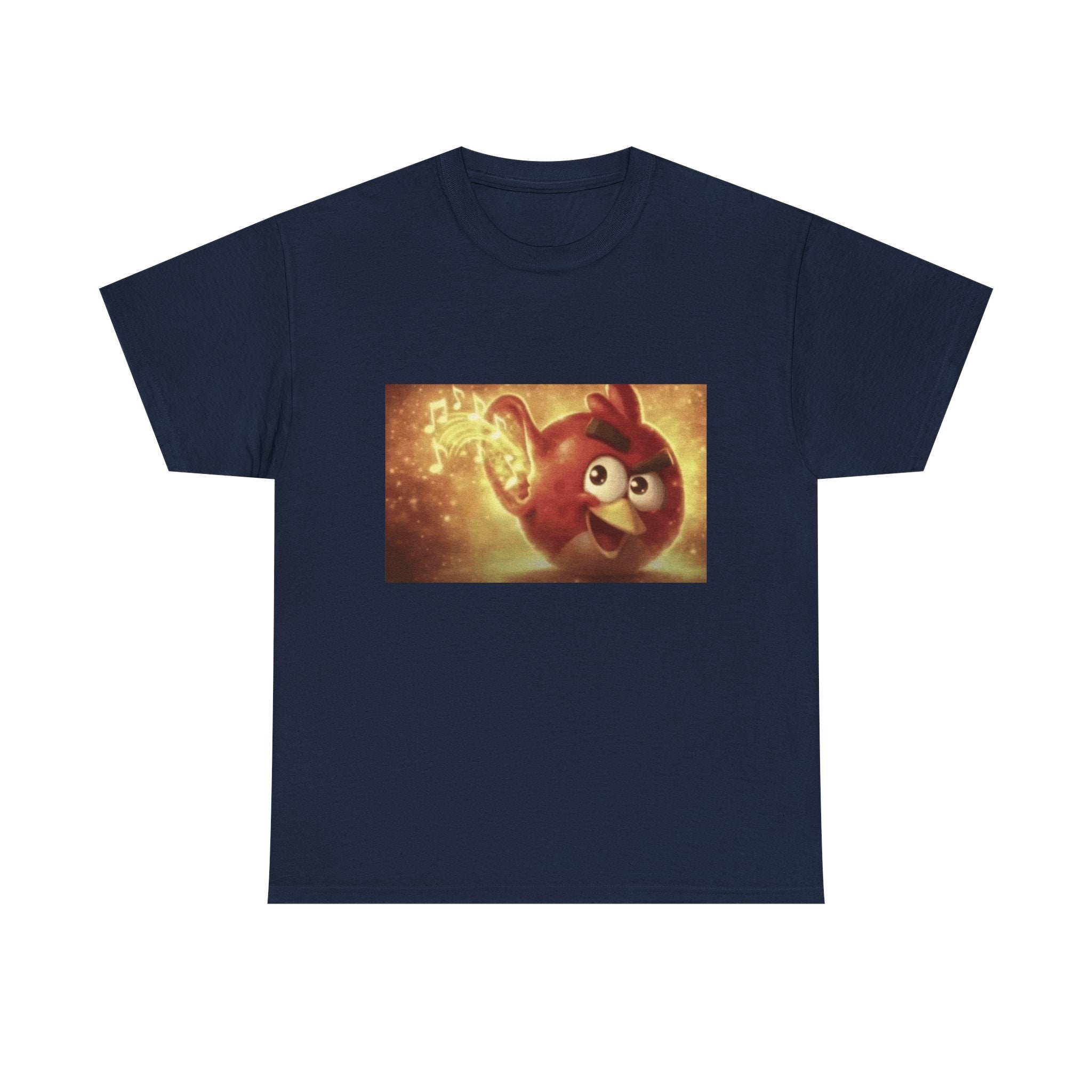 Angry Bird Hearing Peak - Graphic T-Shirt 100% Cotton