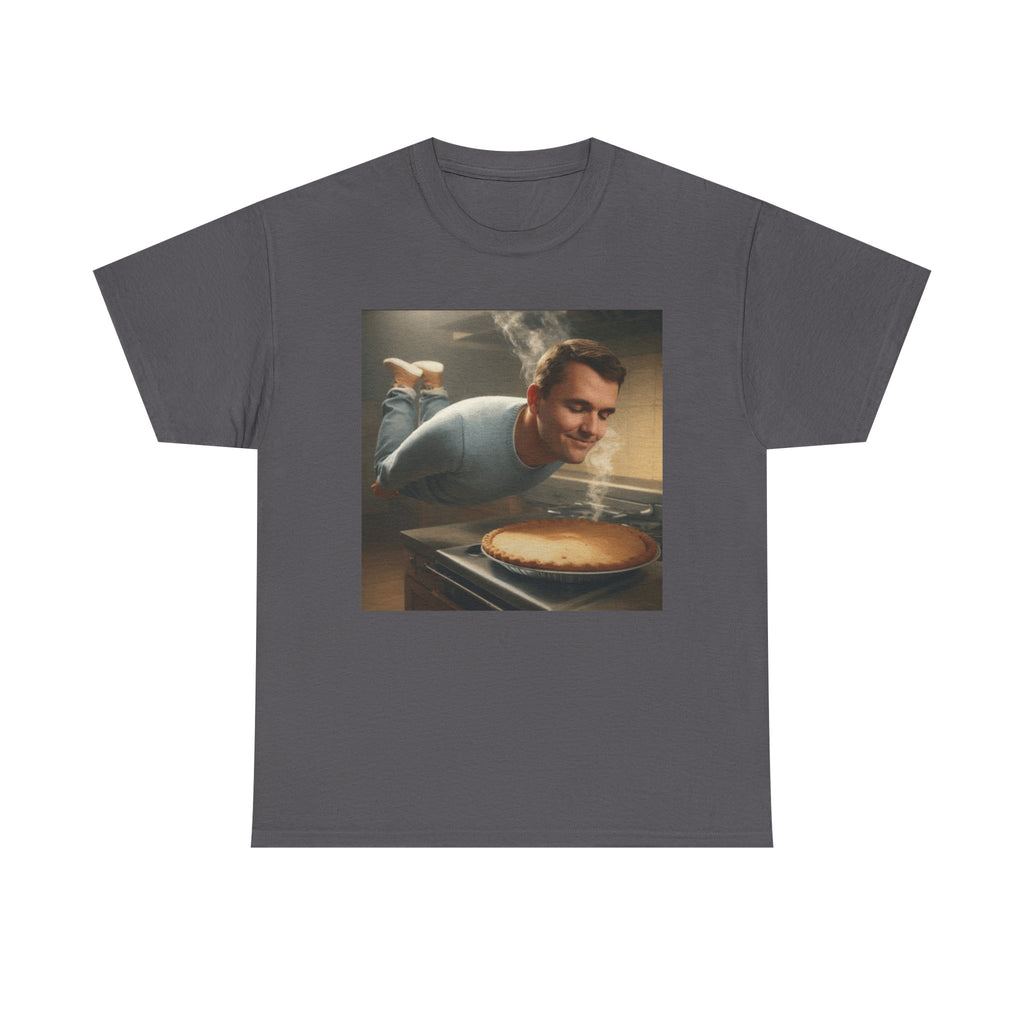Charlie Kirk  Floating to Pie - Graphic T-Shirt 100% Cotton