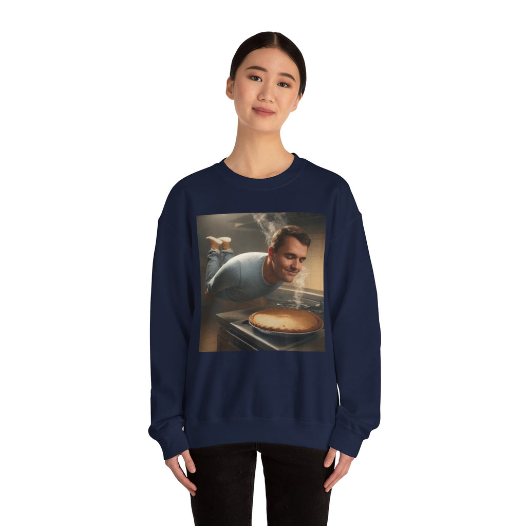 Charlie Kirk Floating to pie - Crewneck Long Sleeve