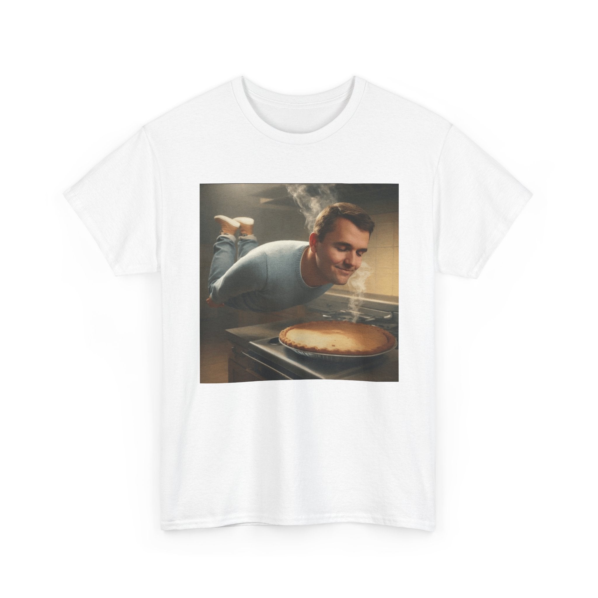 Charlie Kirk  Floating to Pie - Graphic T-Shirt 100% Cotton