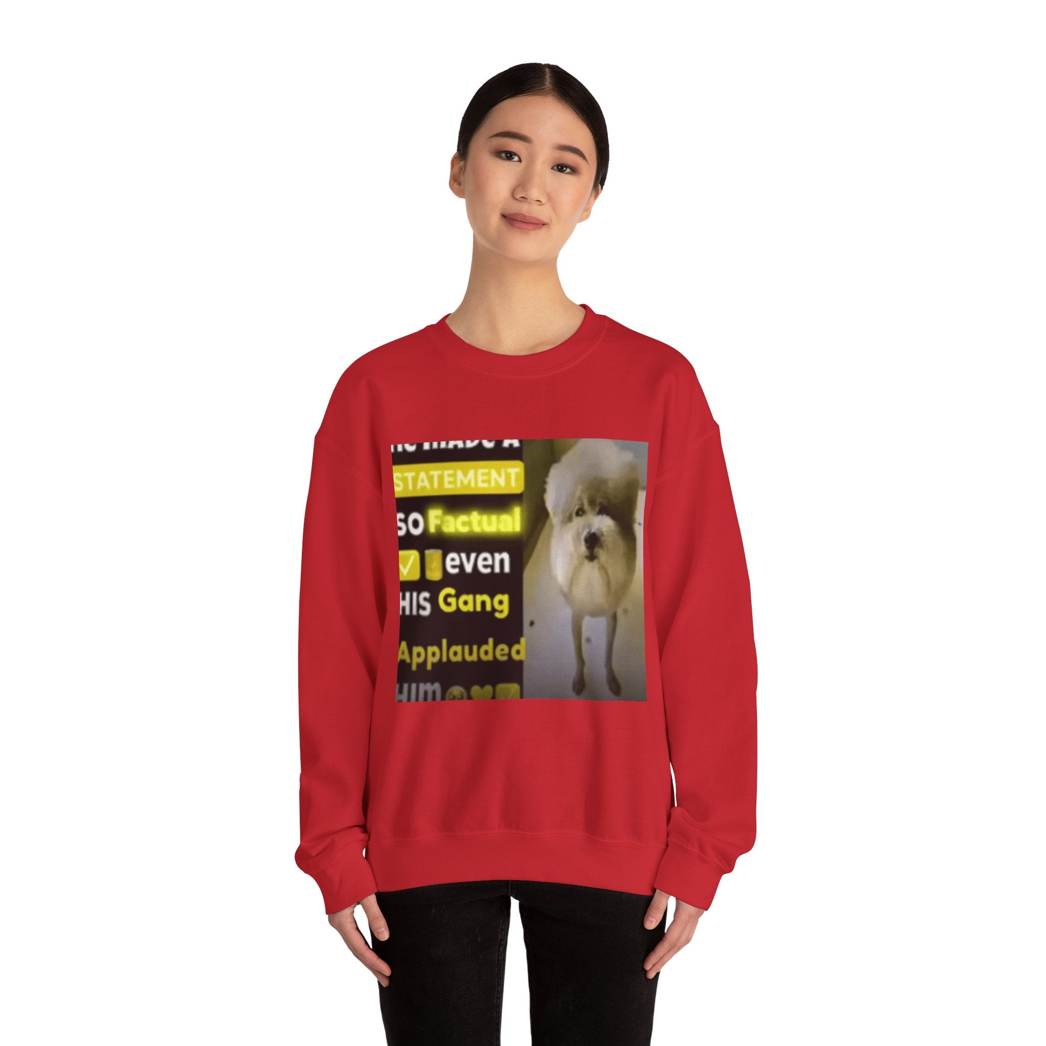 HE MADE A STATEMENT SO FACTUAL - Crewneck Long Sleeve
