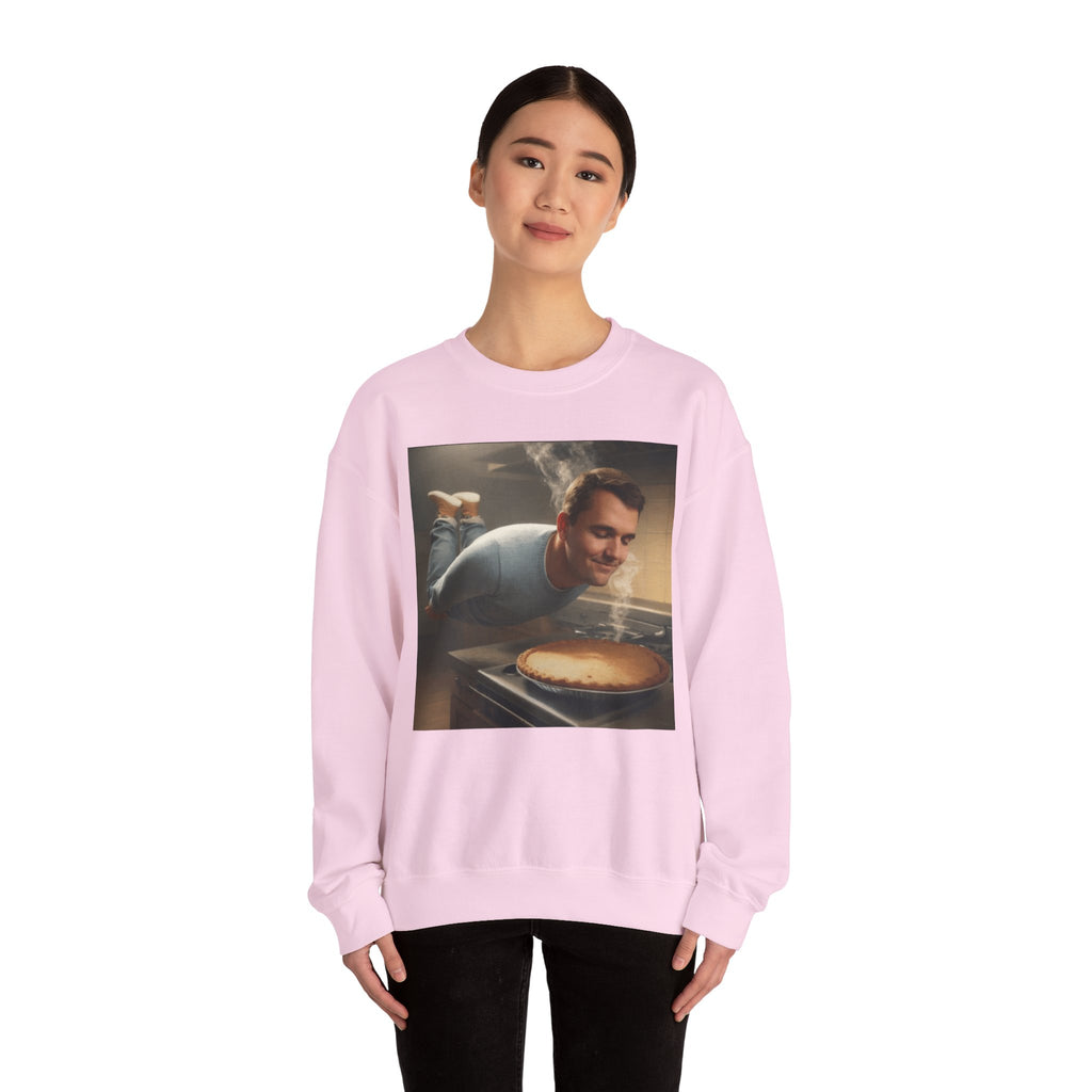 Charlie Kirk Floating to pie - Crewneck Long Sleeve