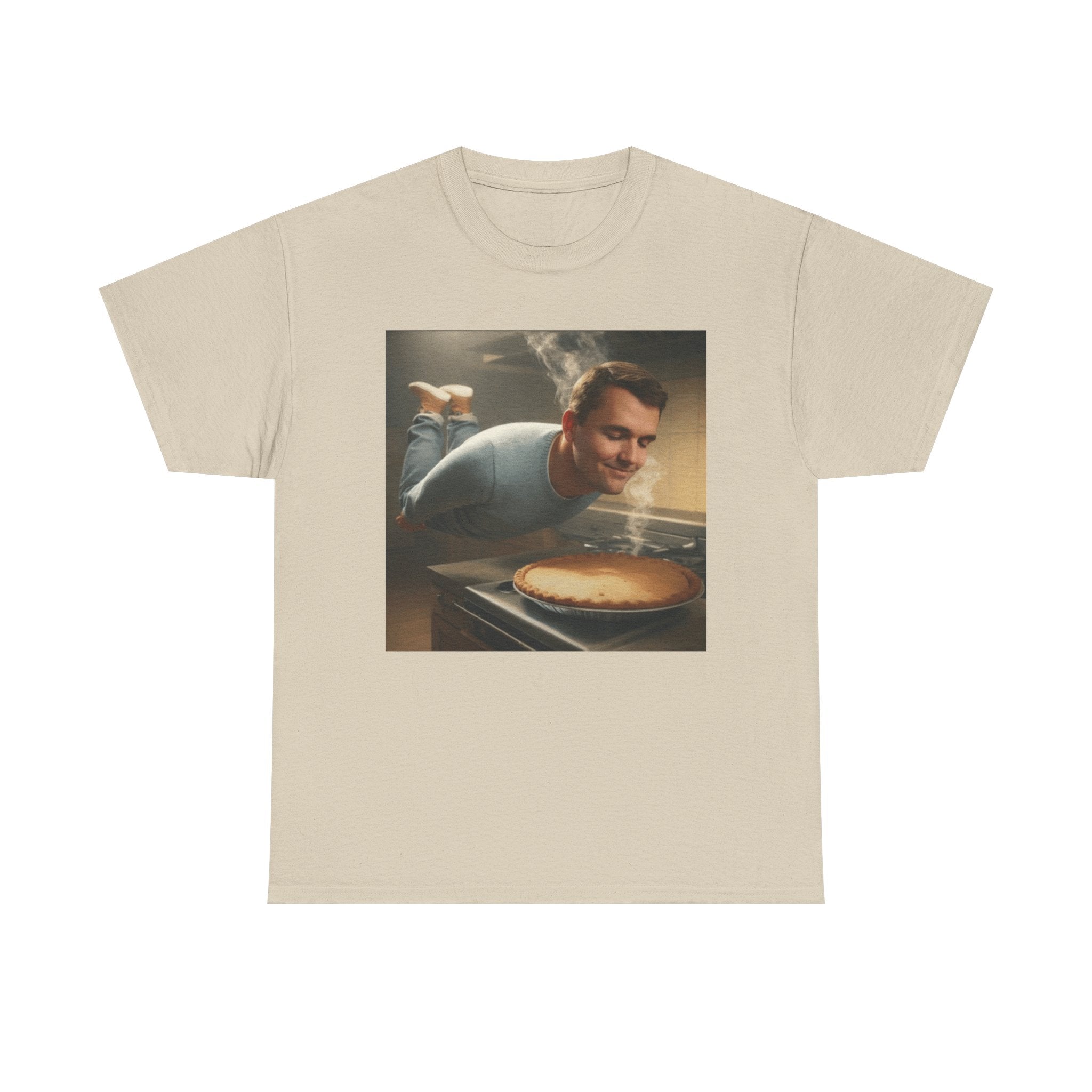 Charlie Kirk  Floating to Pie - Graphic T-Shirt 100% Cotton