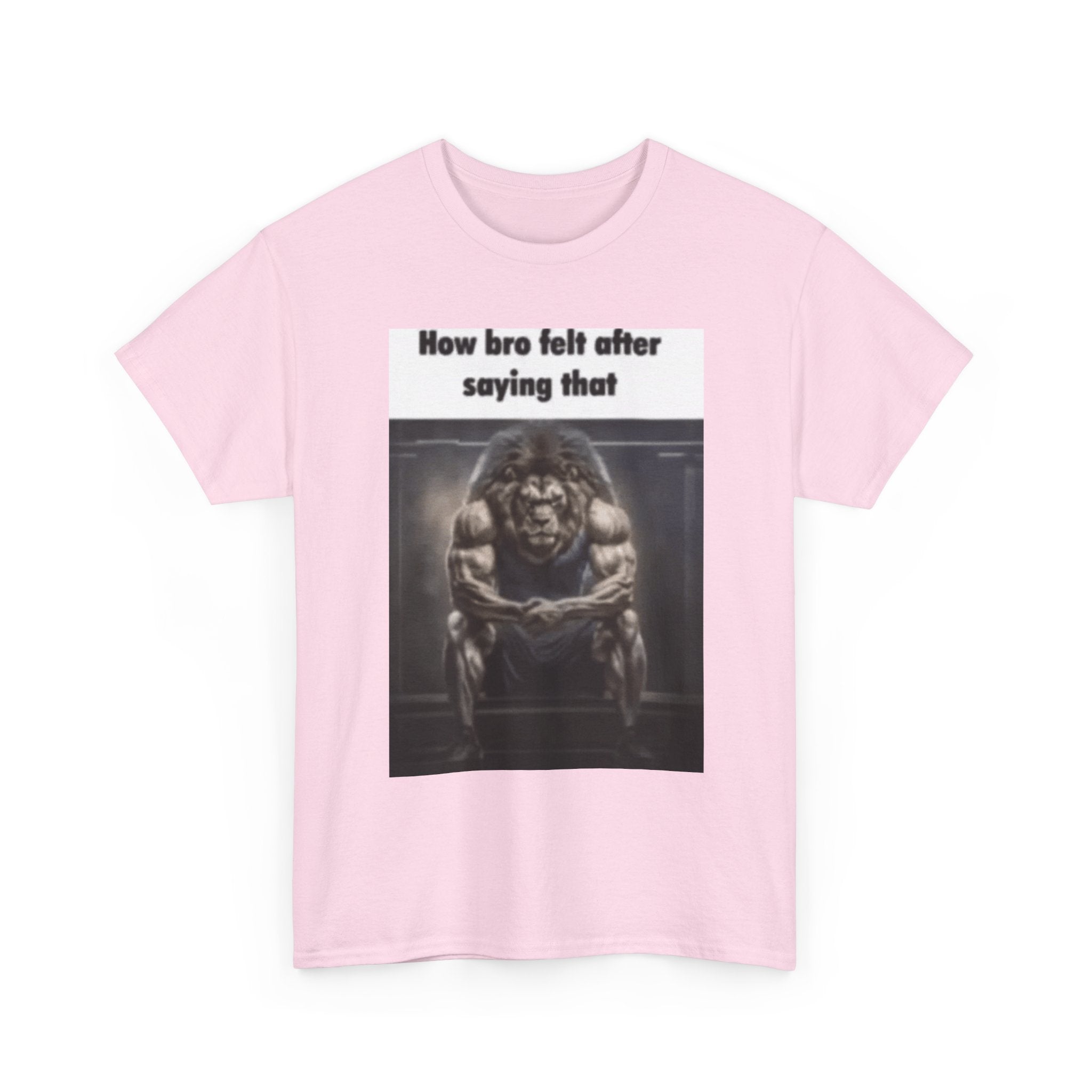 How bro felt after saying that - Graphic T-Shirt 100% Cotton