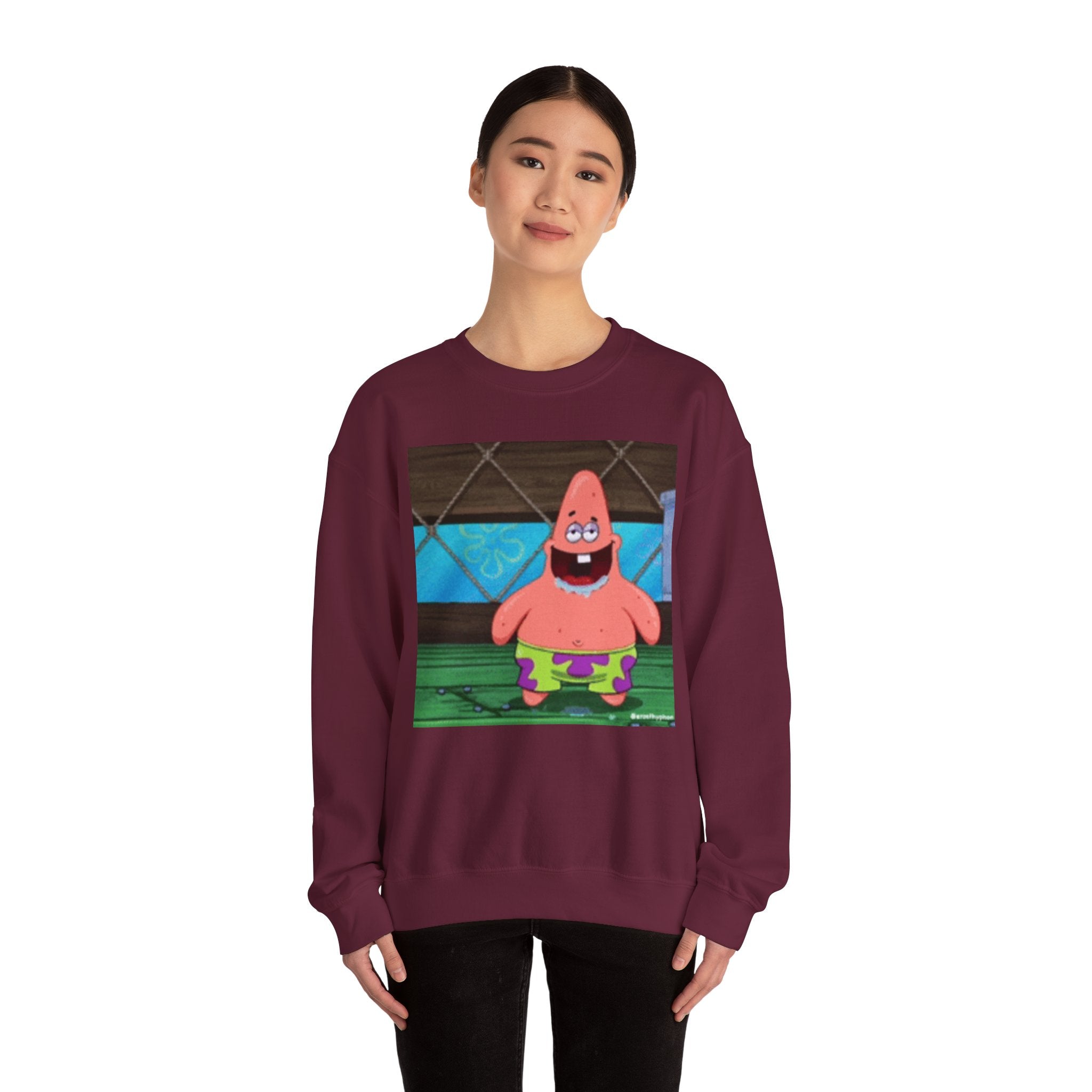 Dumb Patrick Star — Crewneck Long sleeve