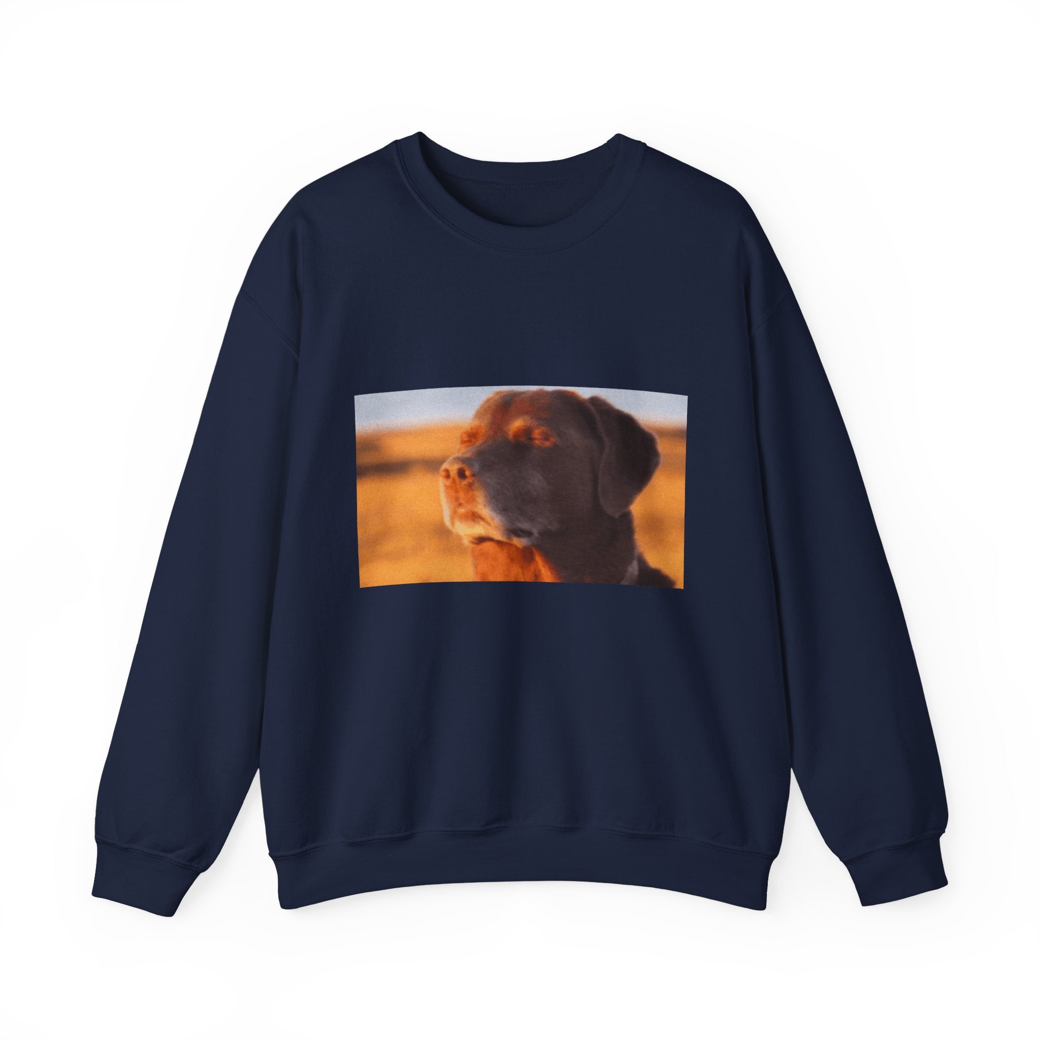 Dog Trying not to Laugh - Crewneck Long Sleeve