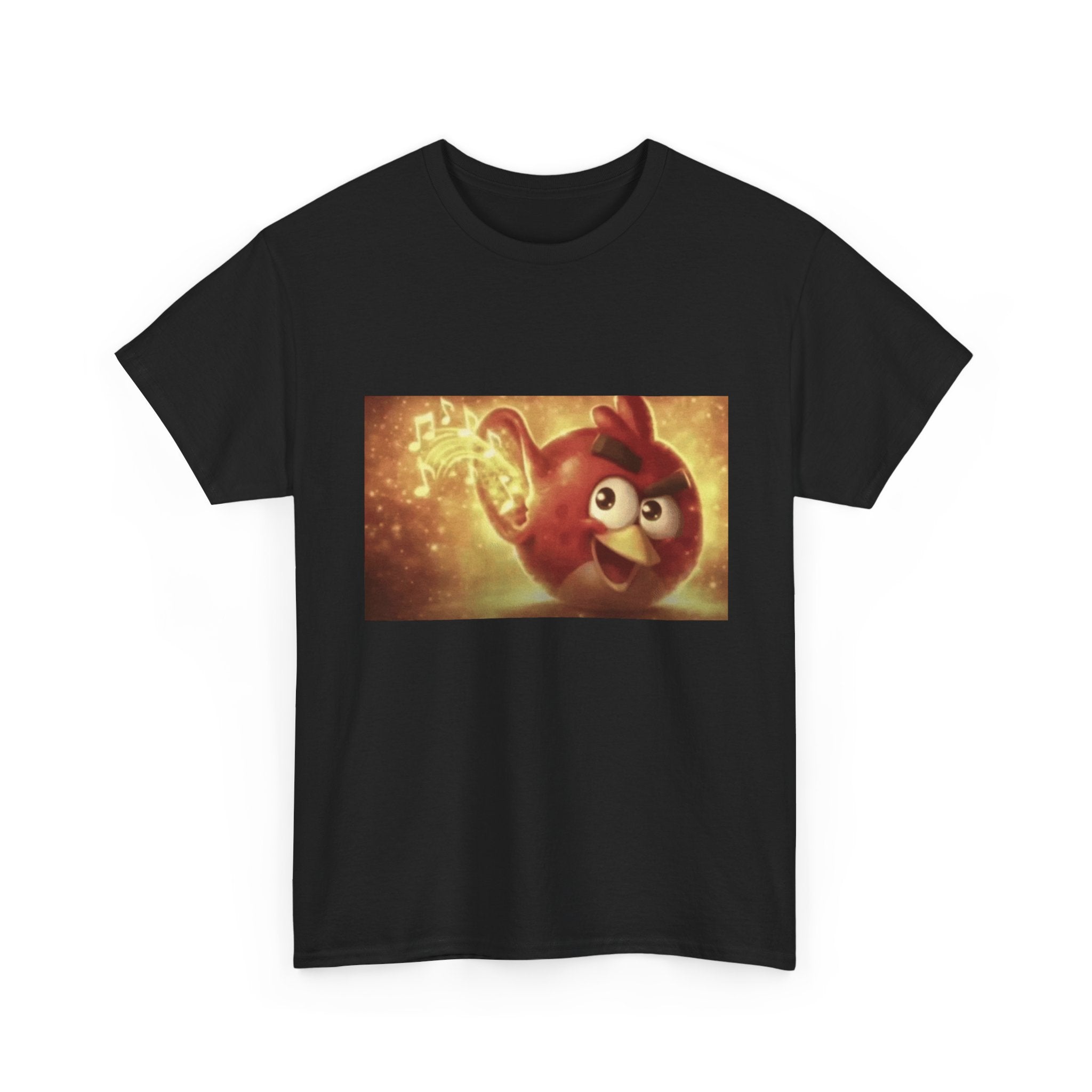 Angry Bird Hearing Peak - Graphic T-Shirt 100% Cotton