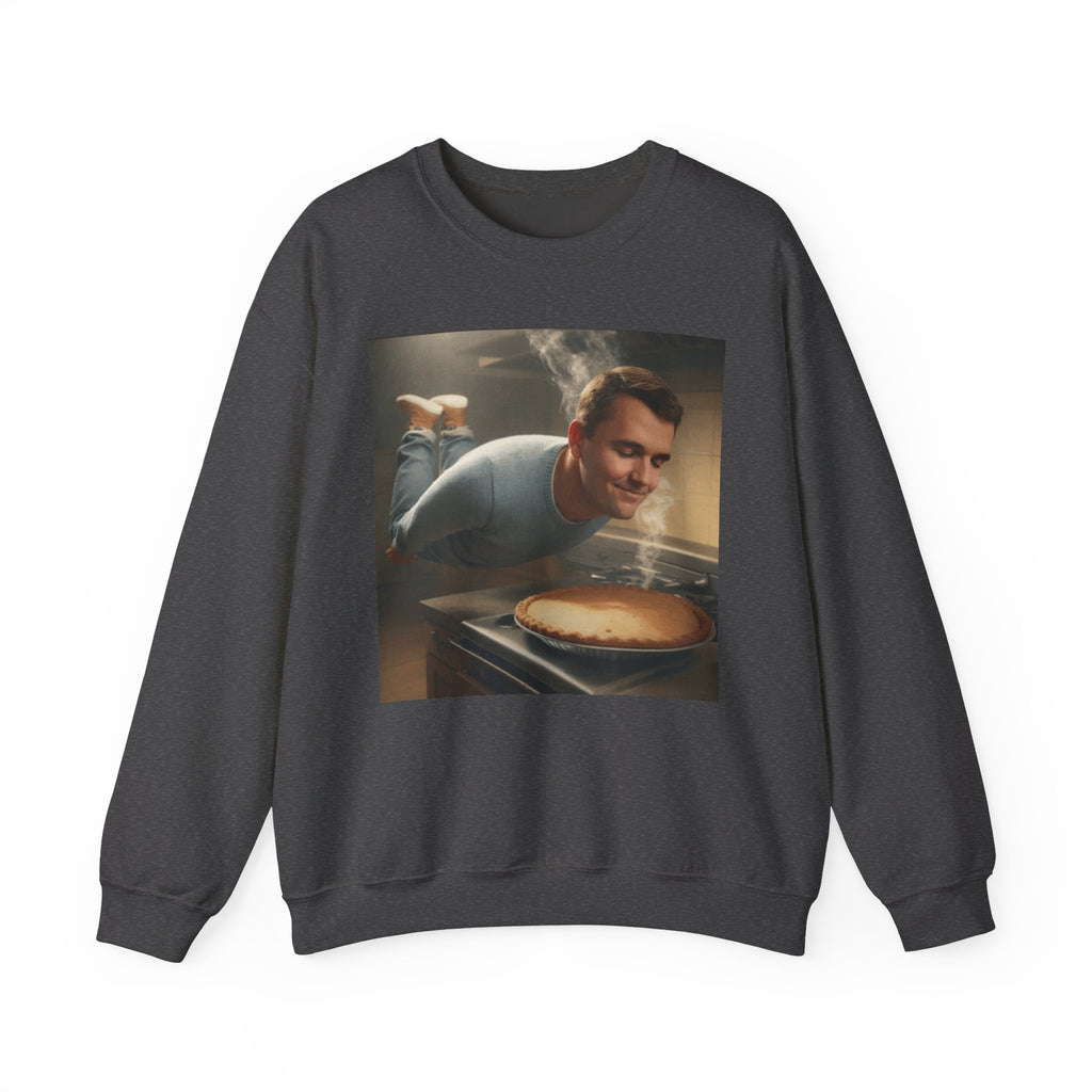 Charlie Kirk Floating to pie - Crewneck Long Sleeve
