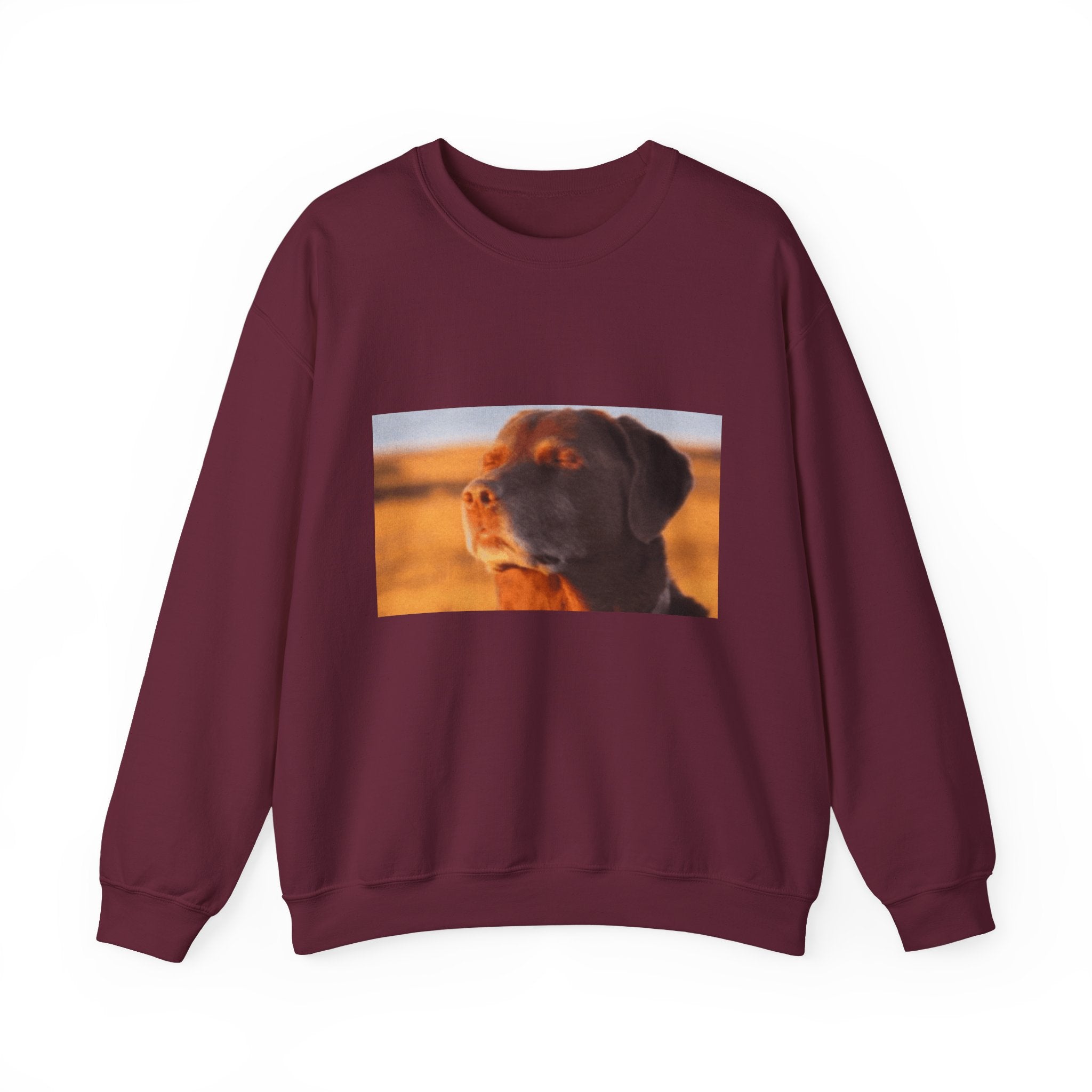 Dog Trying not to Laugh - Crewneck Long Sleeve