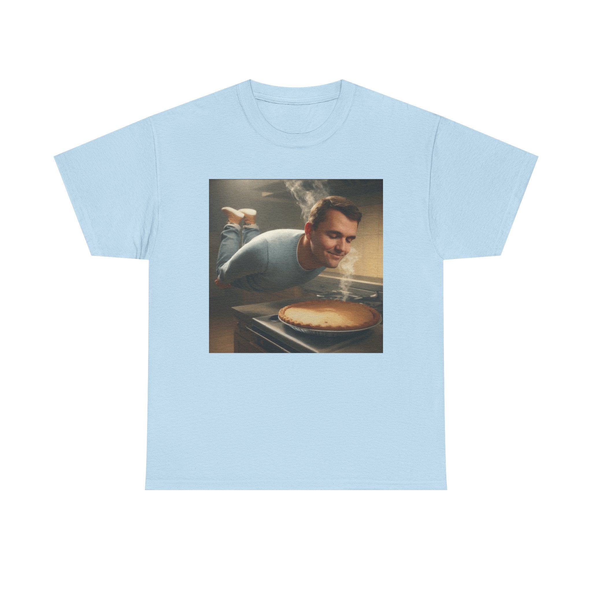 Charlie Kirk  Floating to Pie - Graphic T-Shirt 100% Cotton