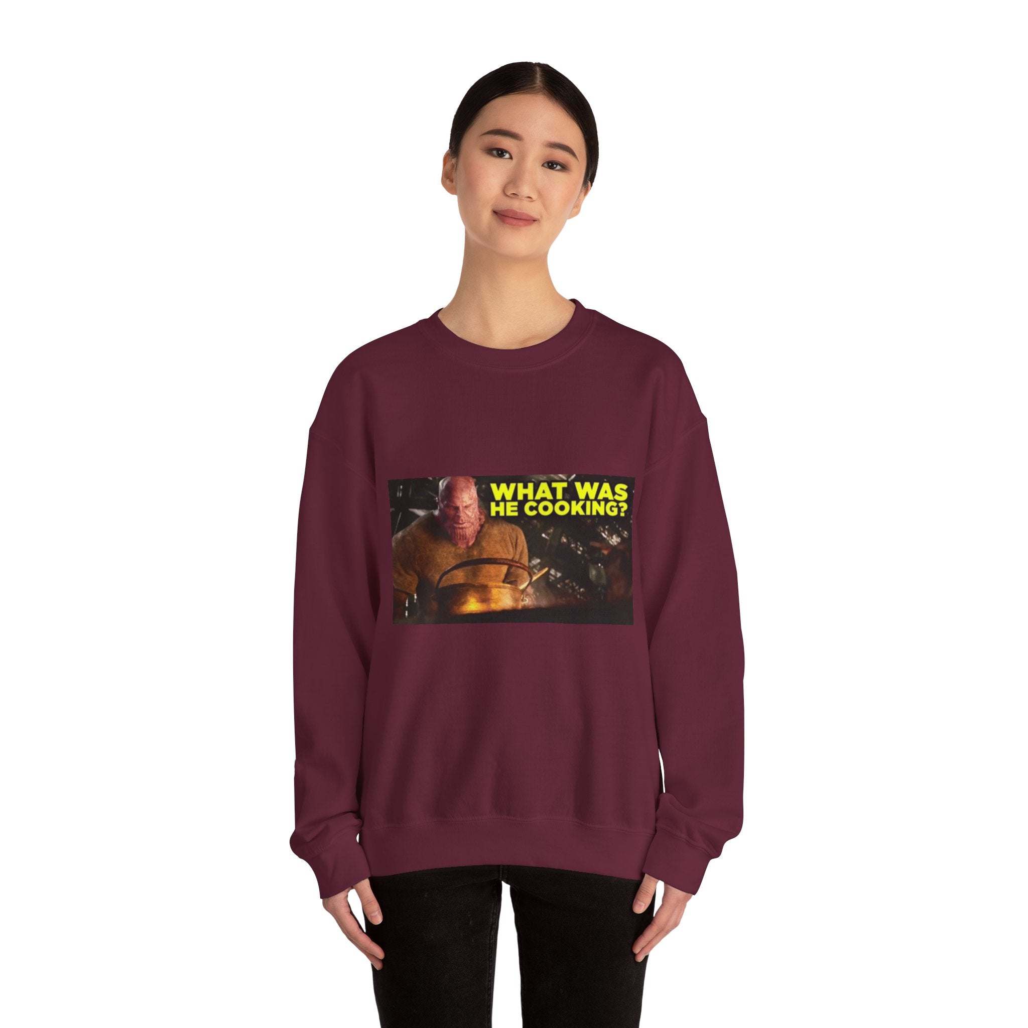 What Was He Cooking? Thanos - Crewneck Long Sleeve