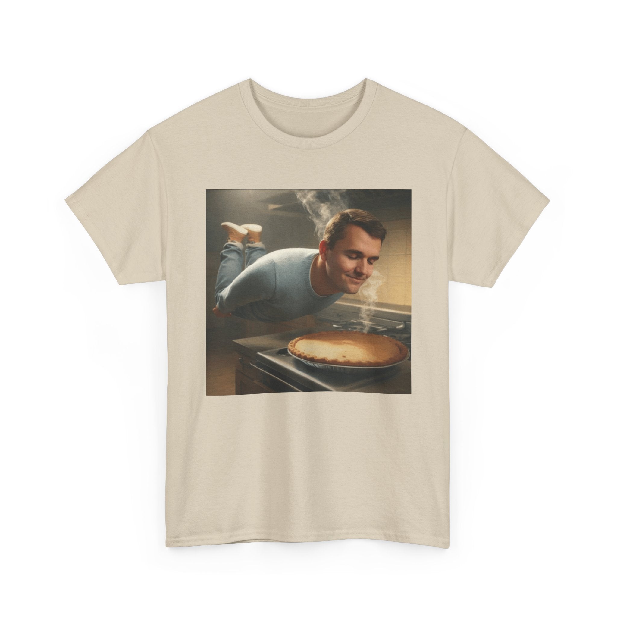 Charlie Kirk  Floating to Pie - Graphic T-Shirt 100% Cotton