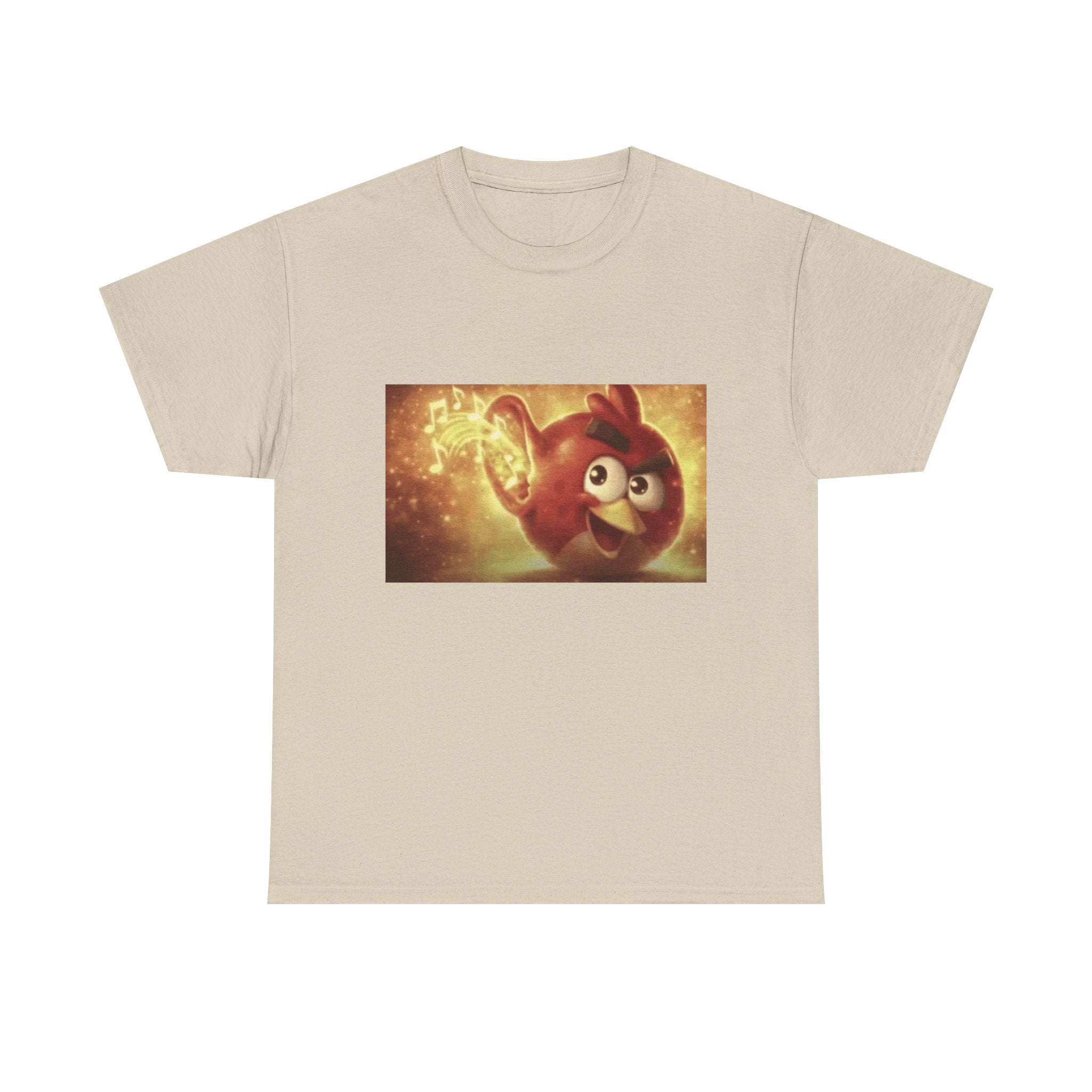 Angry Bird Hearing Peak - Graphic T-Shirt 100% Cotton