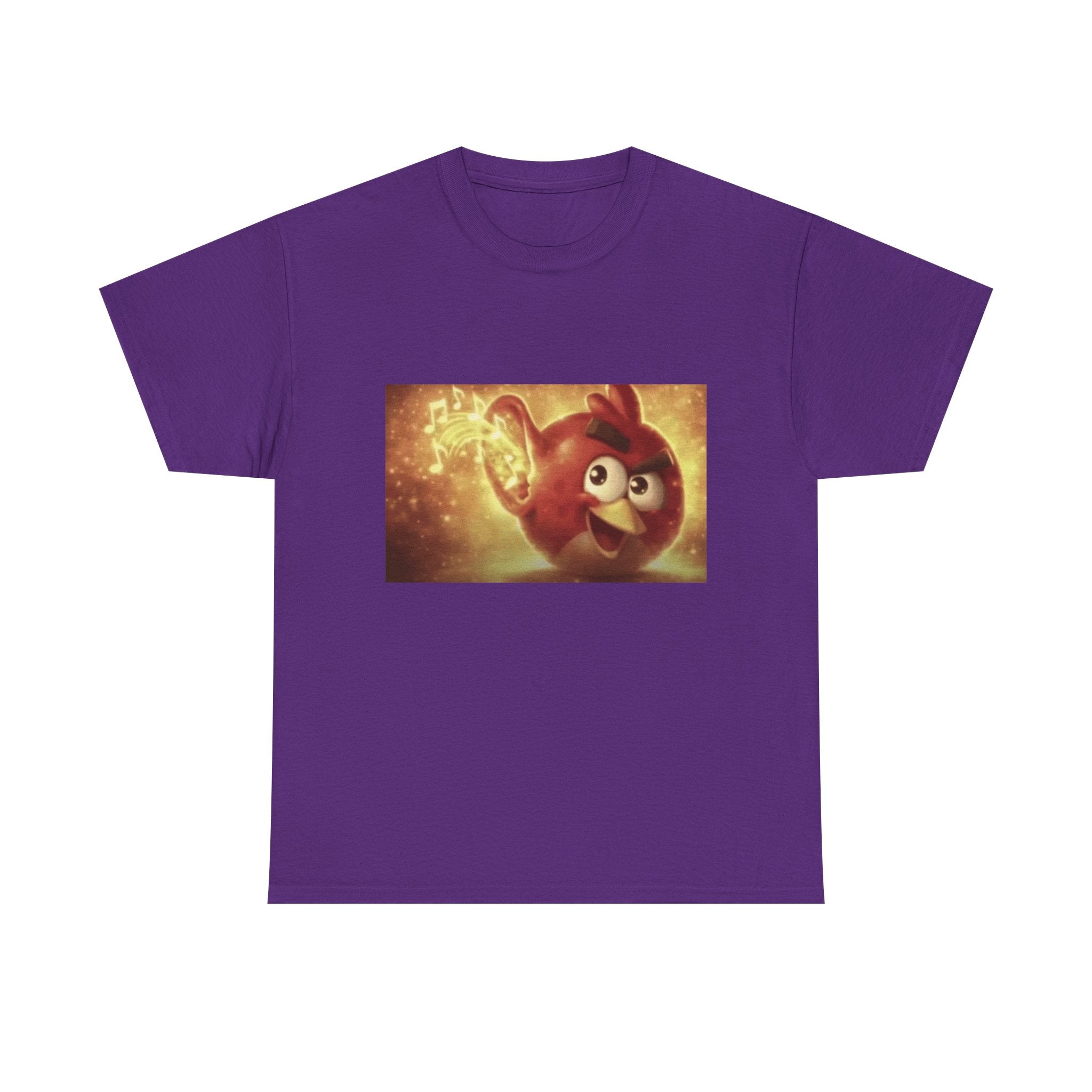 Angry Bird Hearing Peak - Graphic T-Shirt 100% Cotton