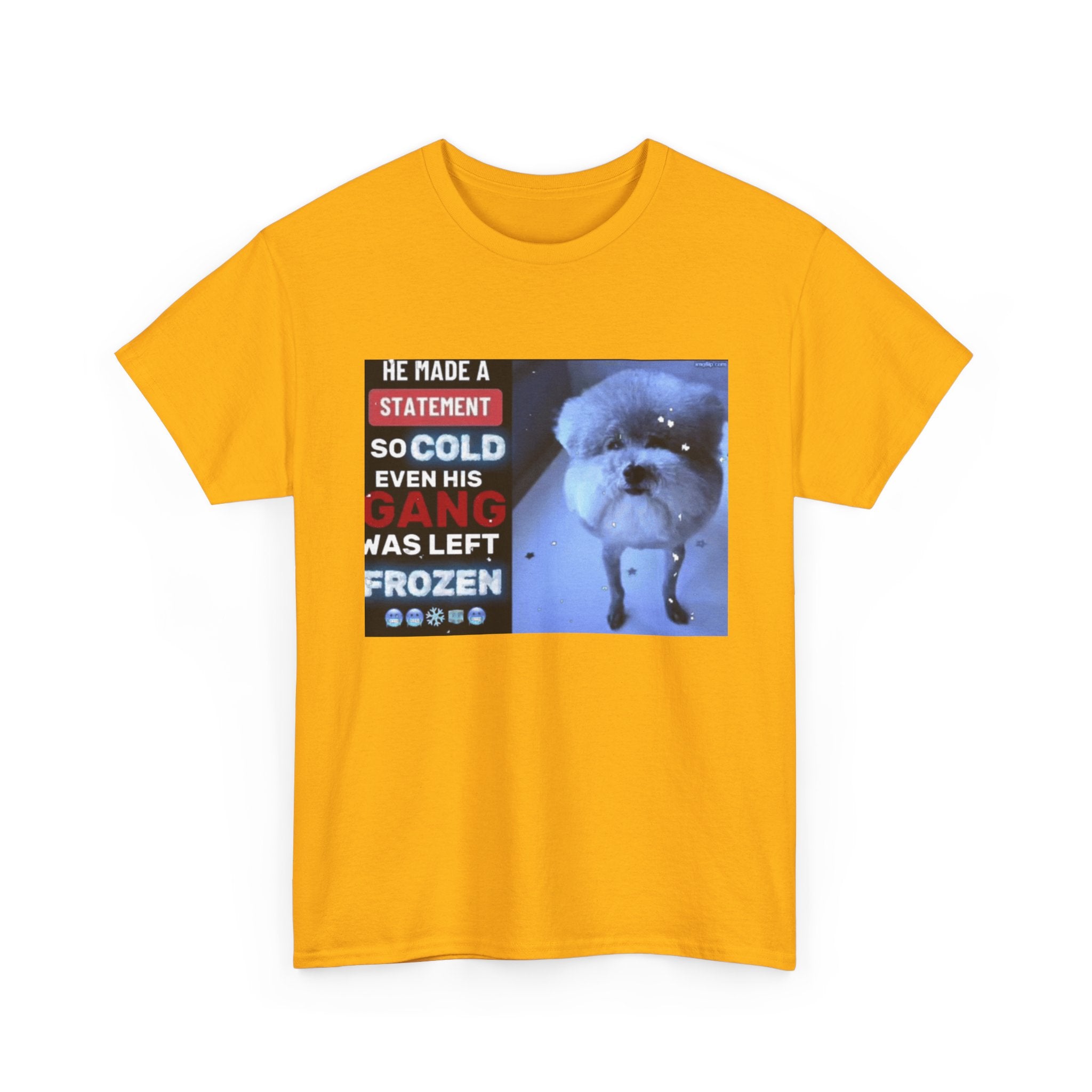 HE MADE A STATEMENT SO COLD - Graphic T-Shirt 100% Cotton