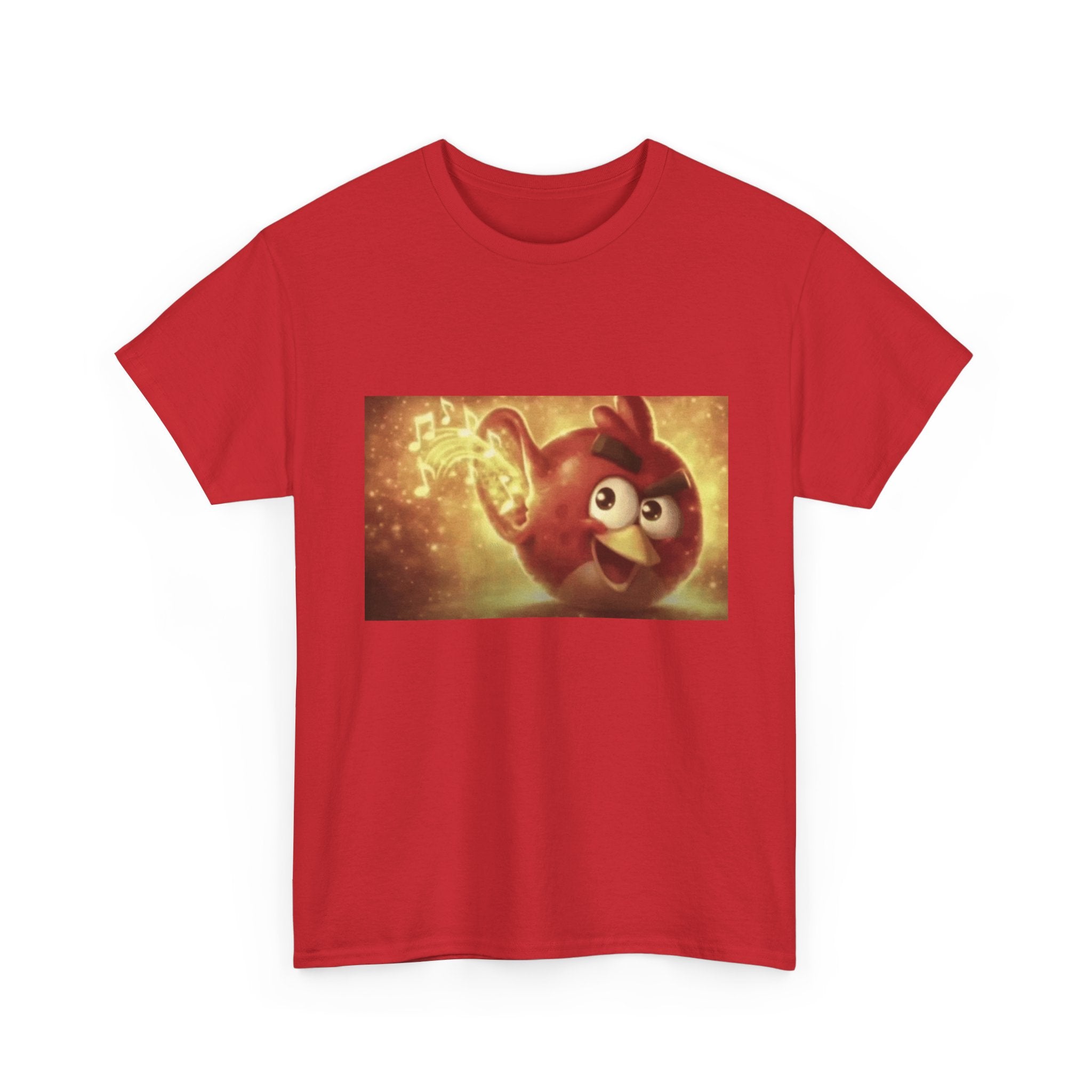 Angry Bird Hearing Peak - Graphic T-Shirt 100% Cotton