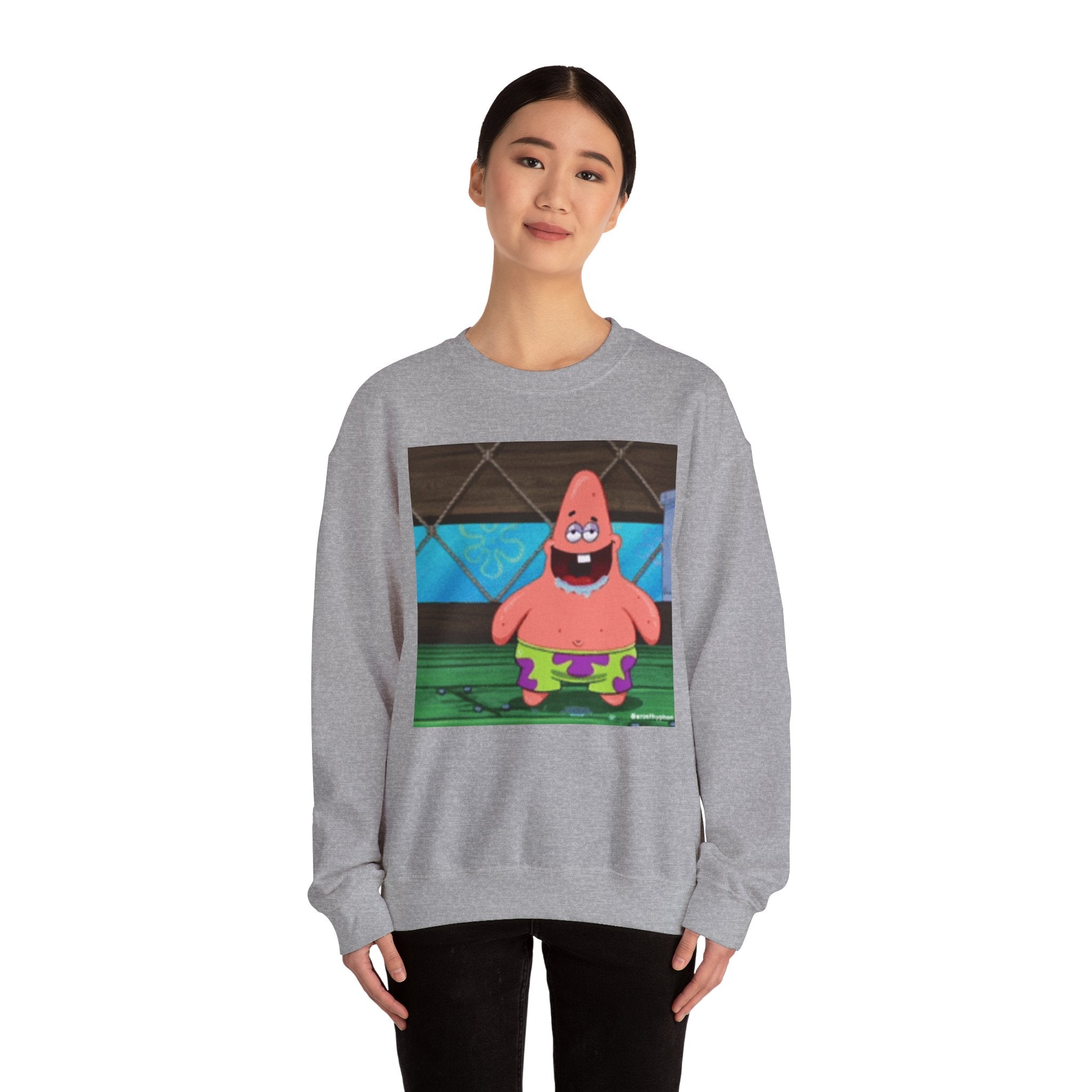 Dumb Patrick Star — Crewneck Long sleeve