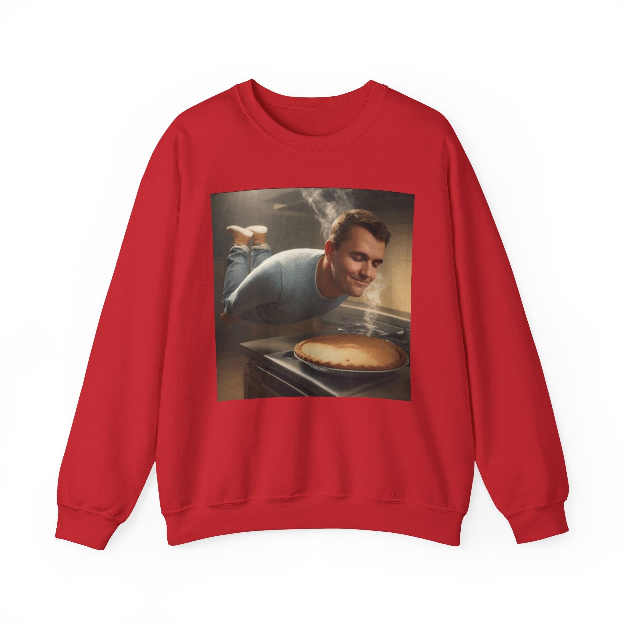 Charlie Kirk Floating to pie - Crewneck Long Sleeve