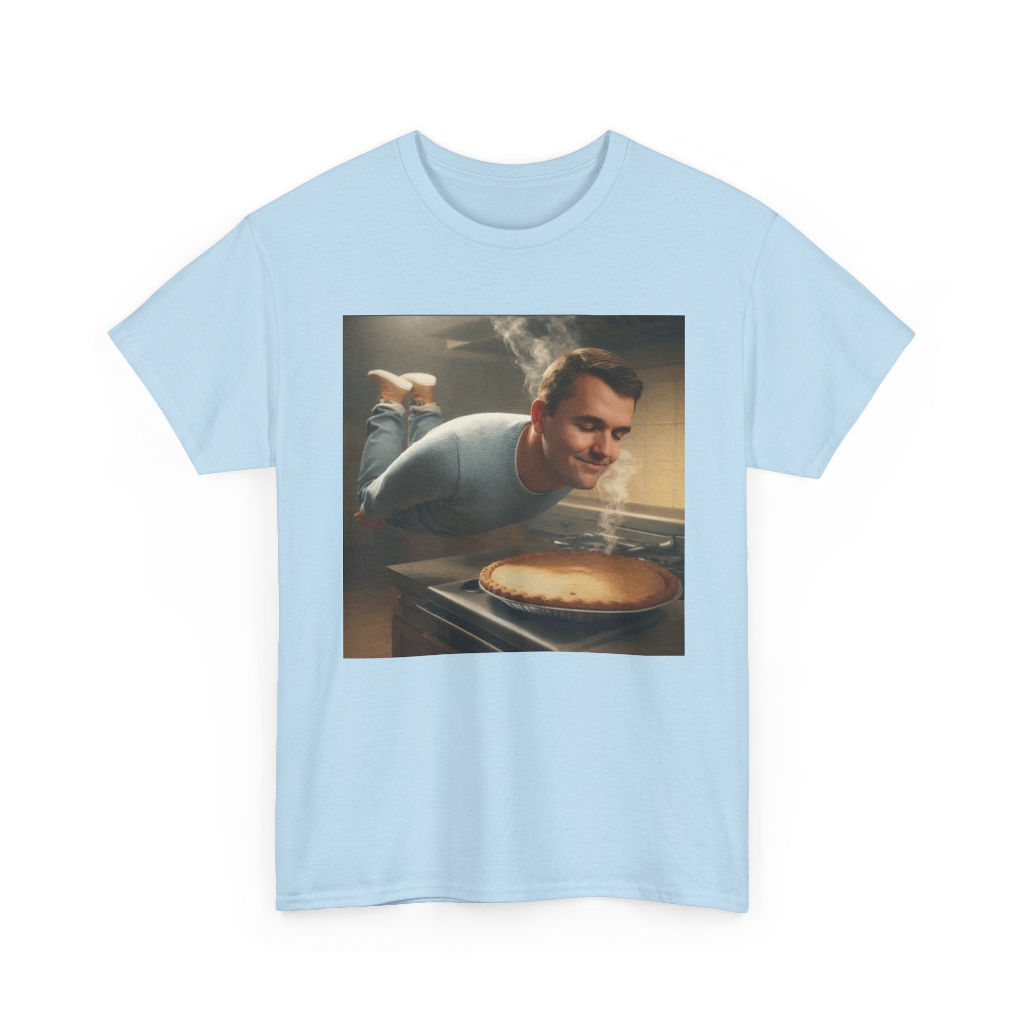 Charlie Kirk  Floating to Pie - Graphic T-Shirt 100% Cotton
