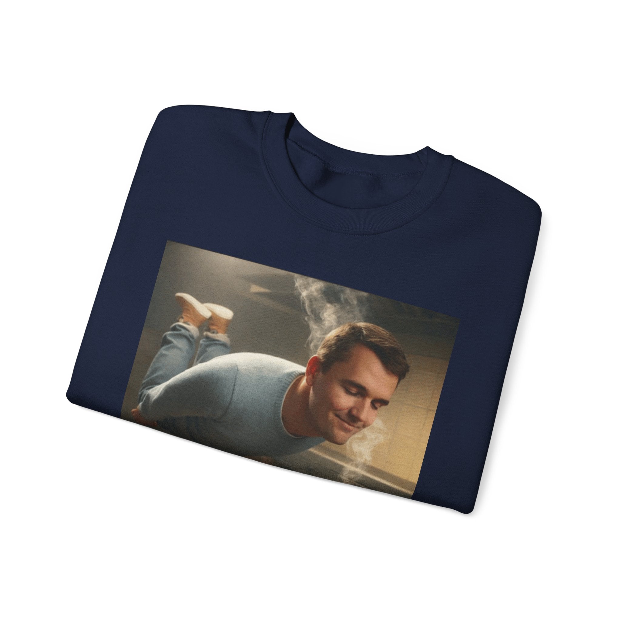 Charlie Kirk Floating to pie - Crewneck Long Sleeve