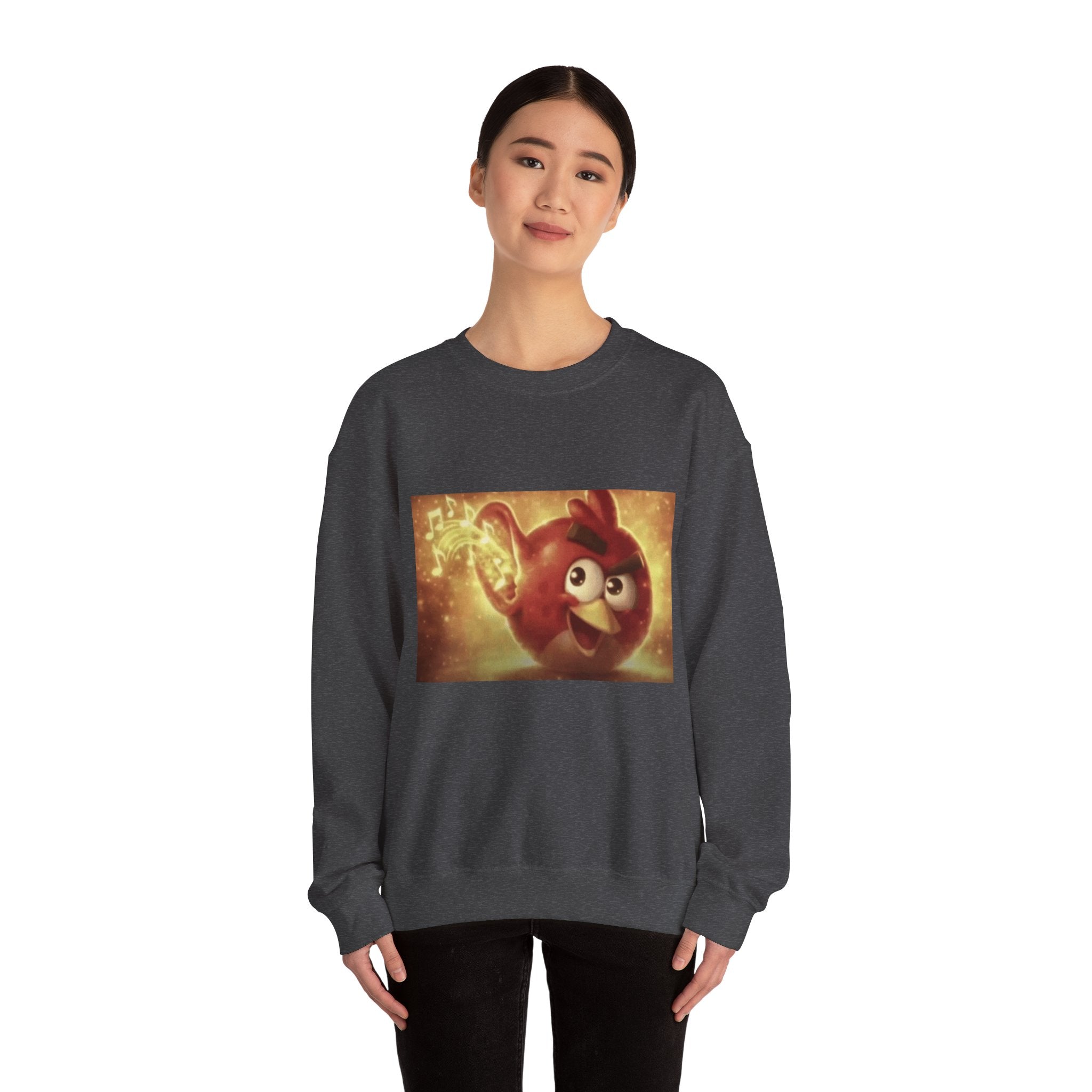 Angry Bird Hearing Peak - Crewneck Long Sleeve