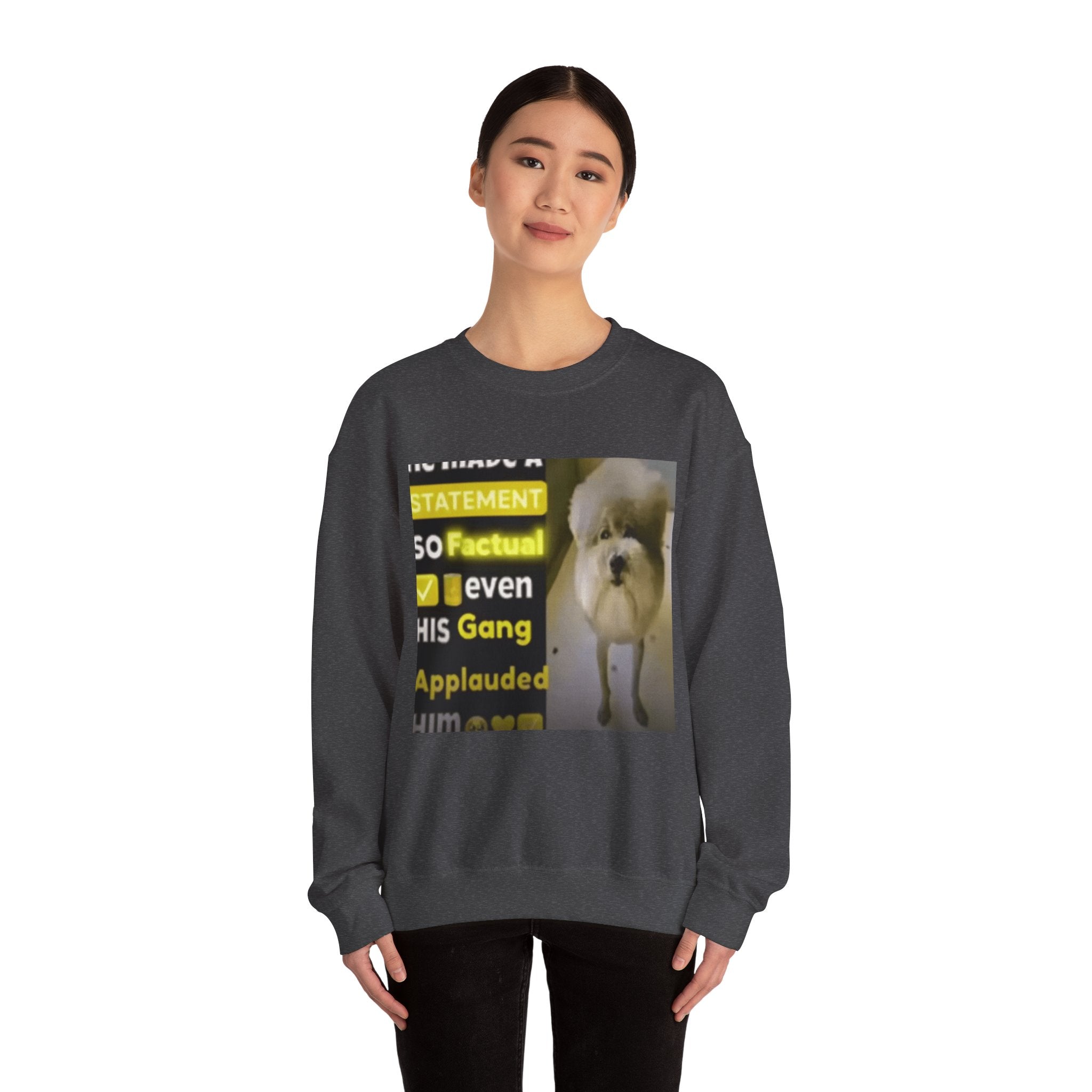 HE MADE A STATEMENT SO FACTUAL - Crewneck Long Sleeve