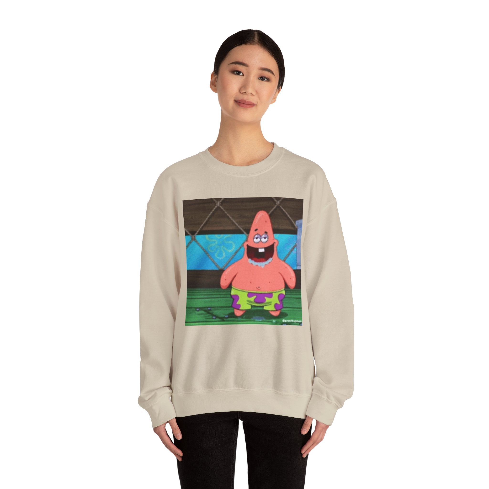 Dumb Patrick Star — Crewneck Long sleeve
