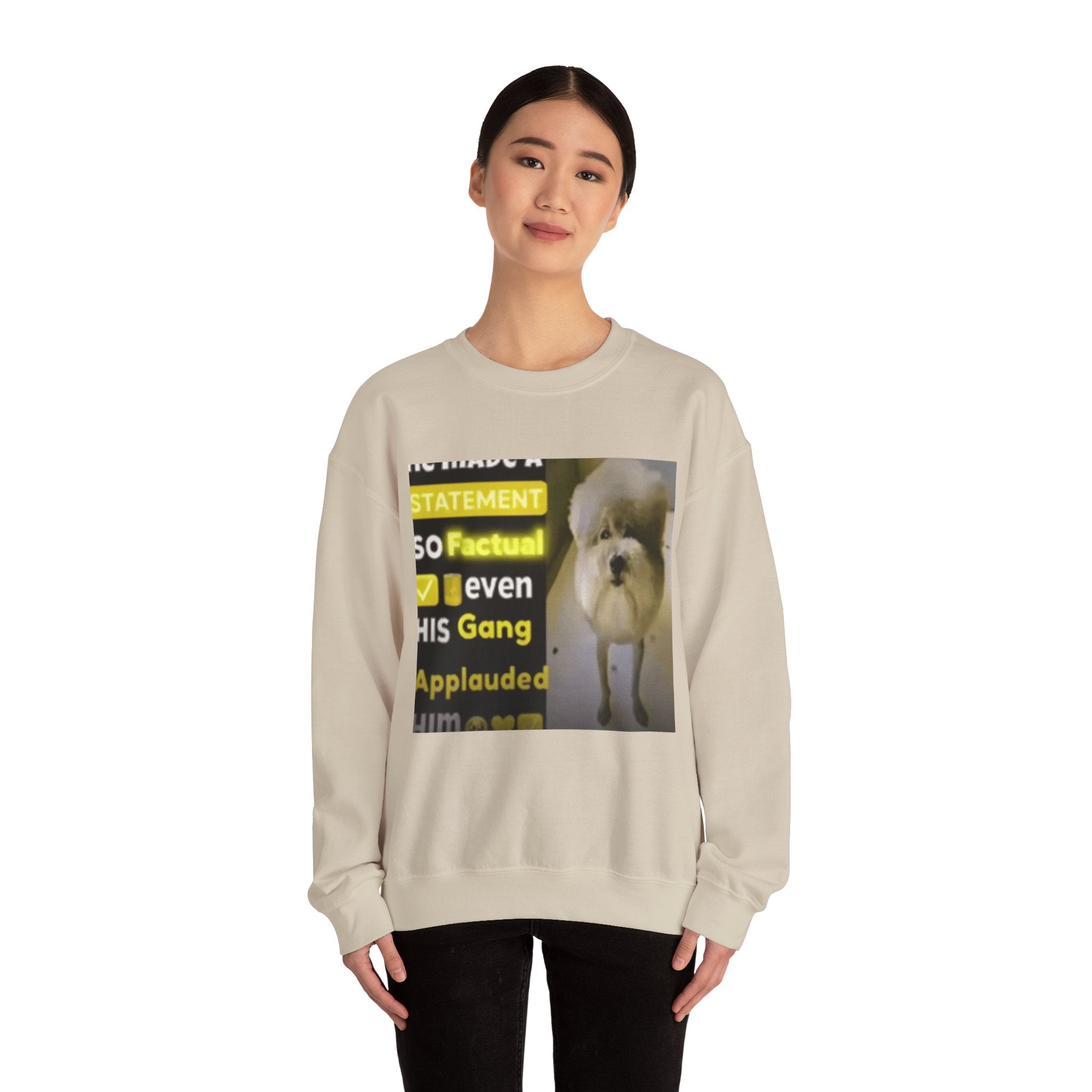 HE MADE A STATEMENT SO FACTUAL - Crewneck Long Sleeve