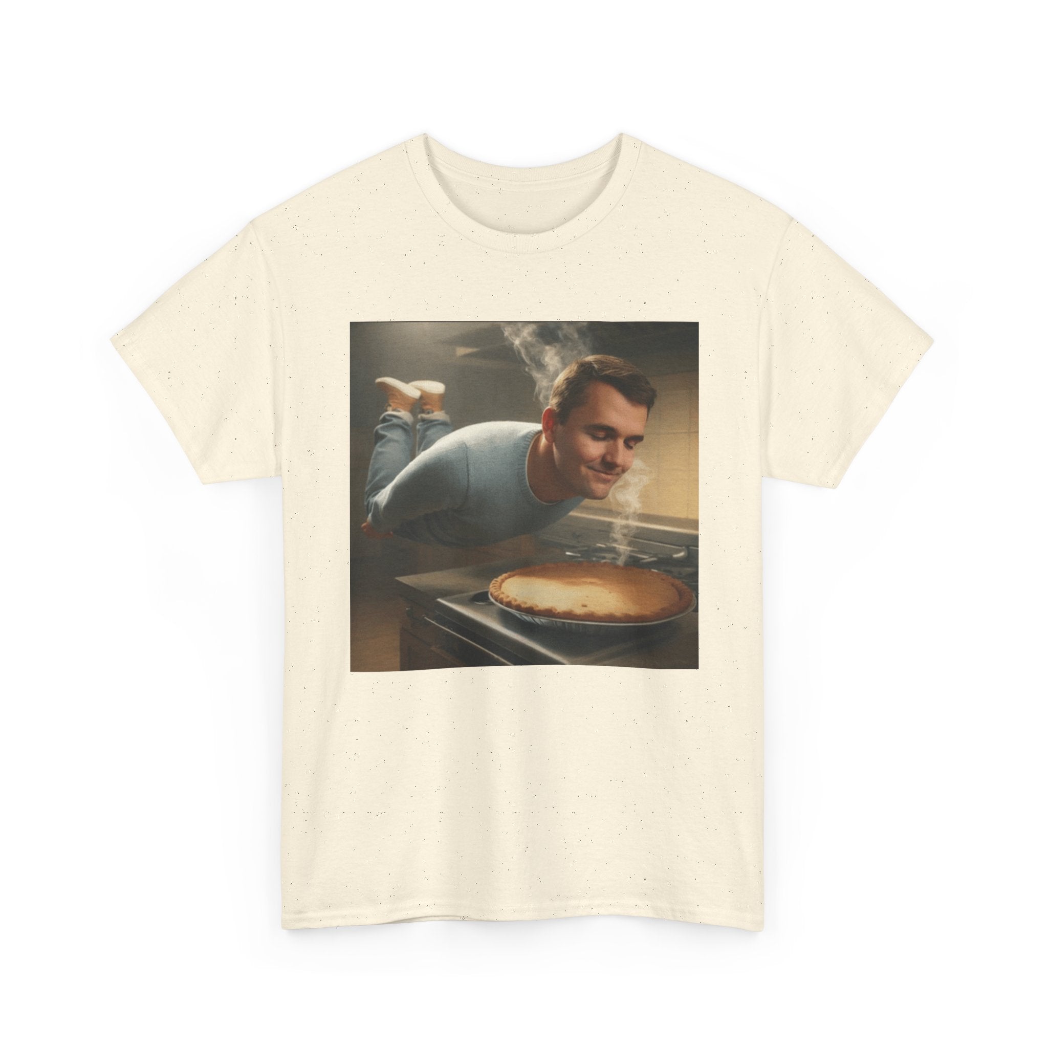 Charlie Kirk  Floating to Pie - Graphic T-Shirt 100% Cotton