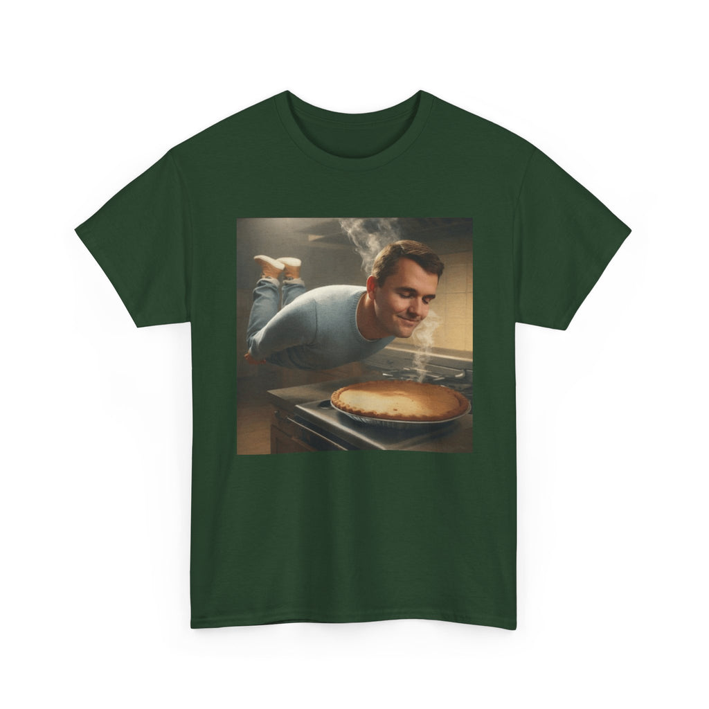 Charlie Kirk  Floating to Pie - Graphic T-Shirt 100% Cotton