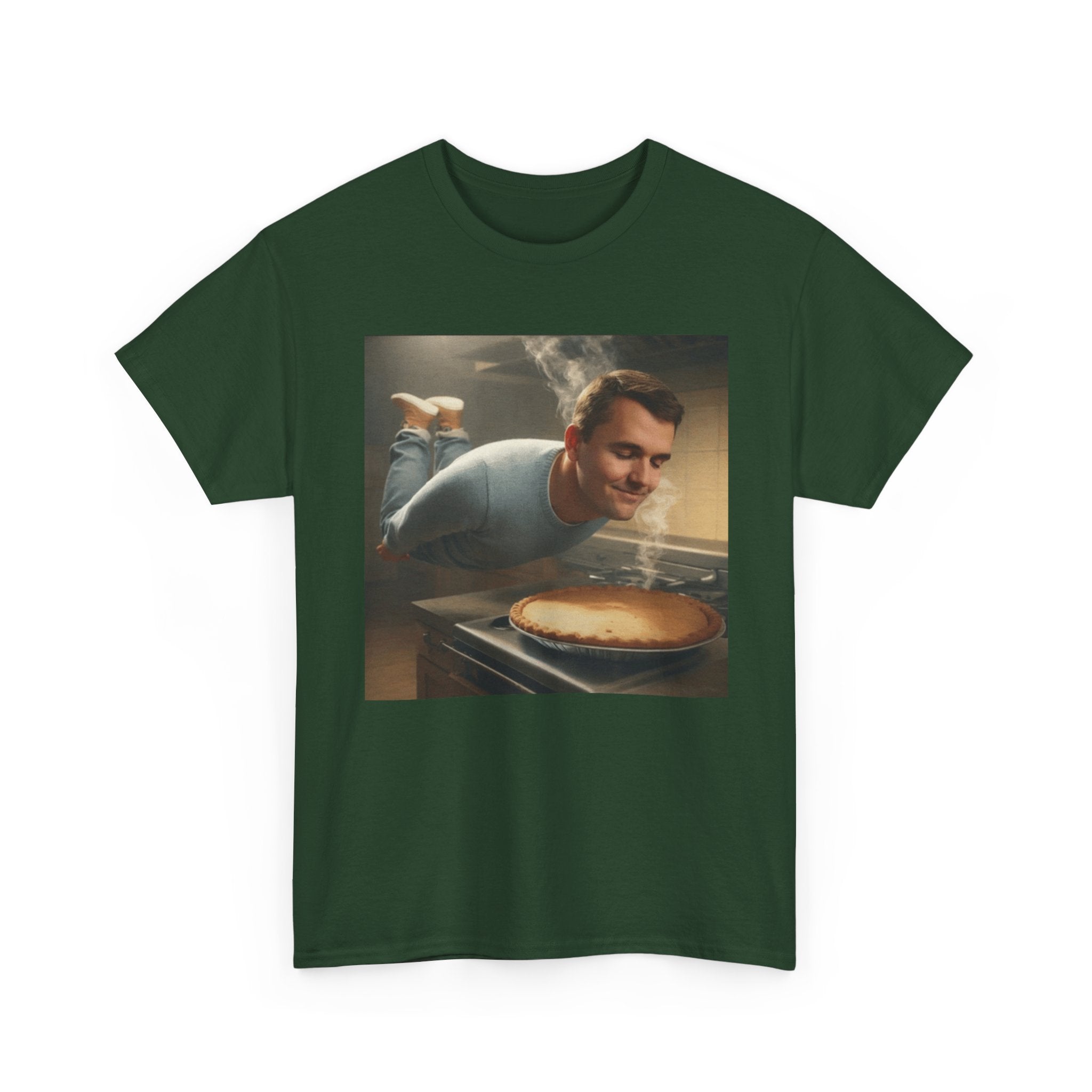 Charlie Kirk  Floating to Pie - Graphic T-Shirt 100% Cotton