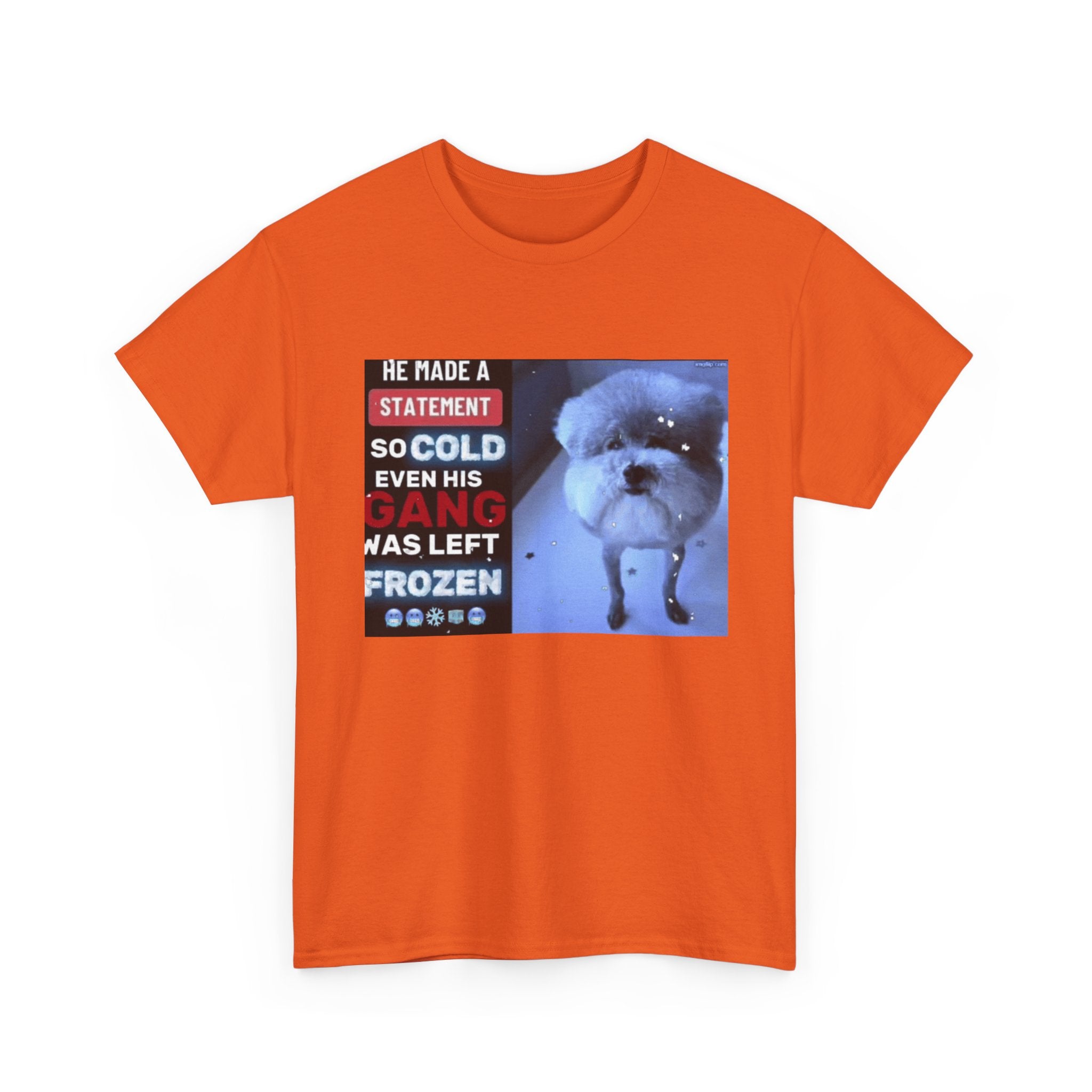 HE MADE A STATEMENT SO COLD - Graphic T-Shirt 100% Cotton