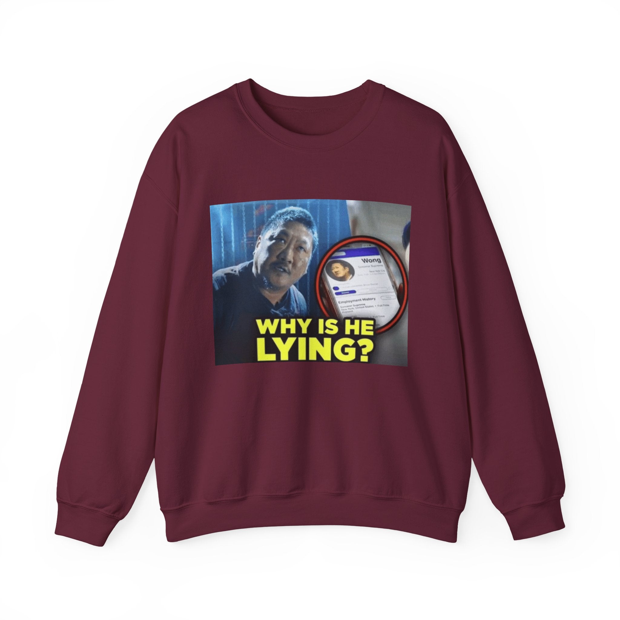 Why is he lying? - Crewneck Long Sleeve