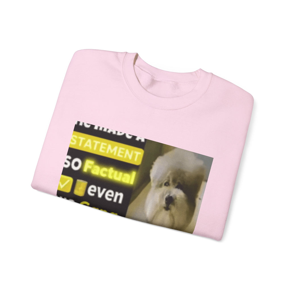 HE MADE A STATEMENT SO FACTUAL - Crewneck Long Sleeve