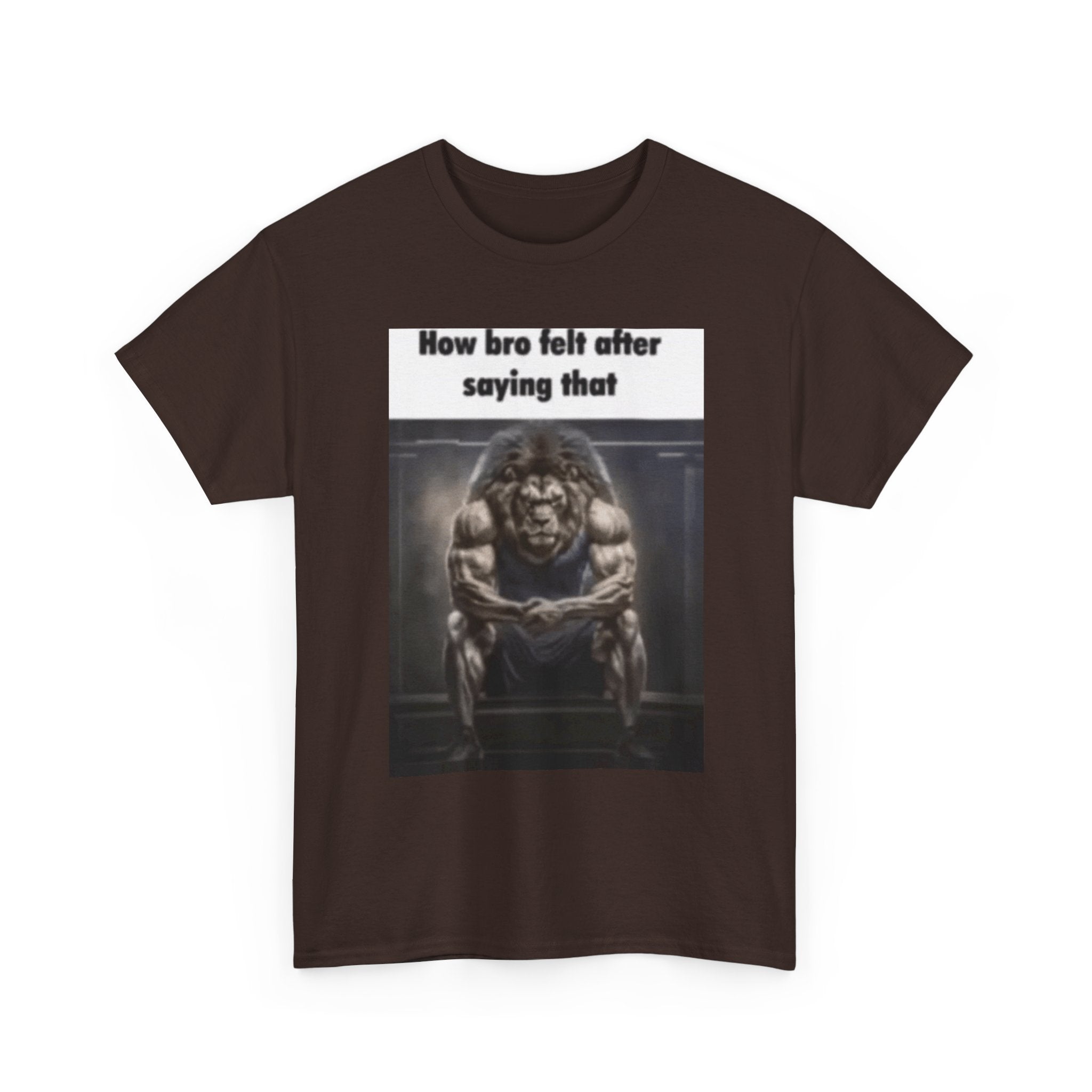 How bro felt after saying that - Graphic T-Shirt 100% Cotton