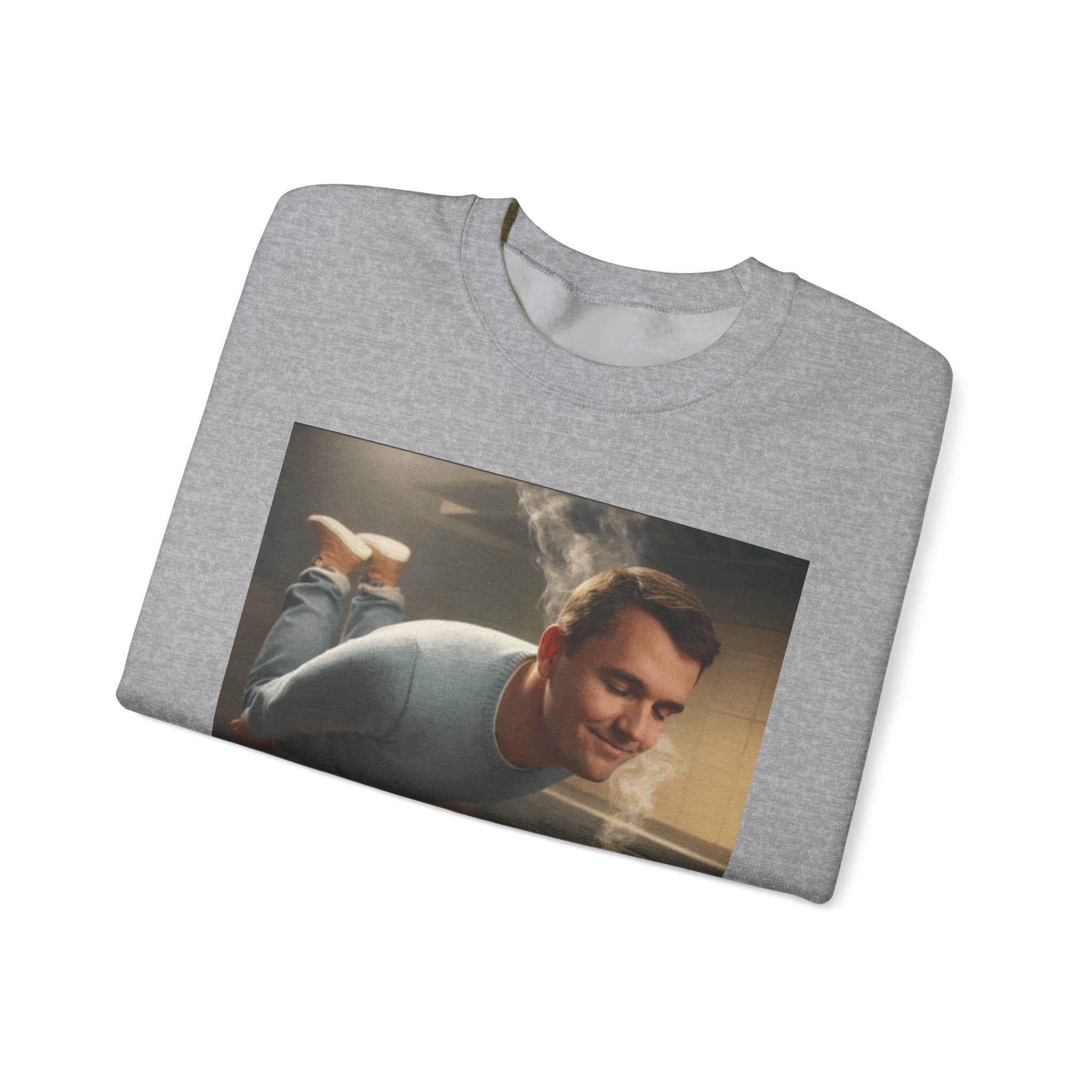 Charlie Kirk Floating to pie - Crewneck Long Sleeve