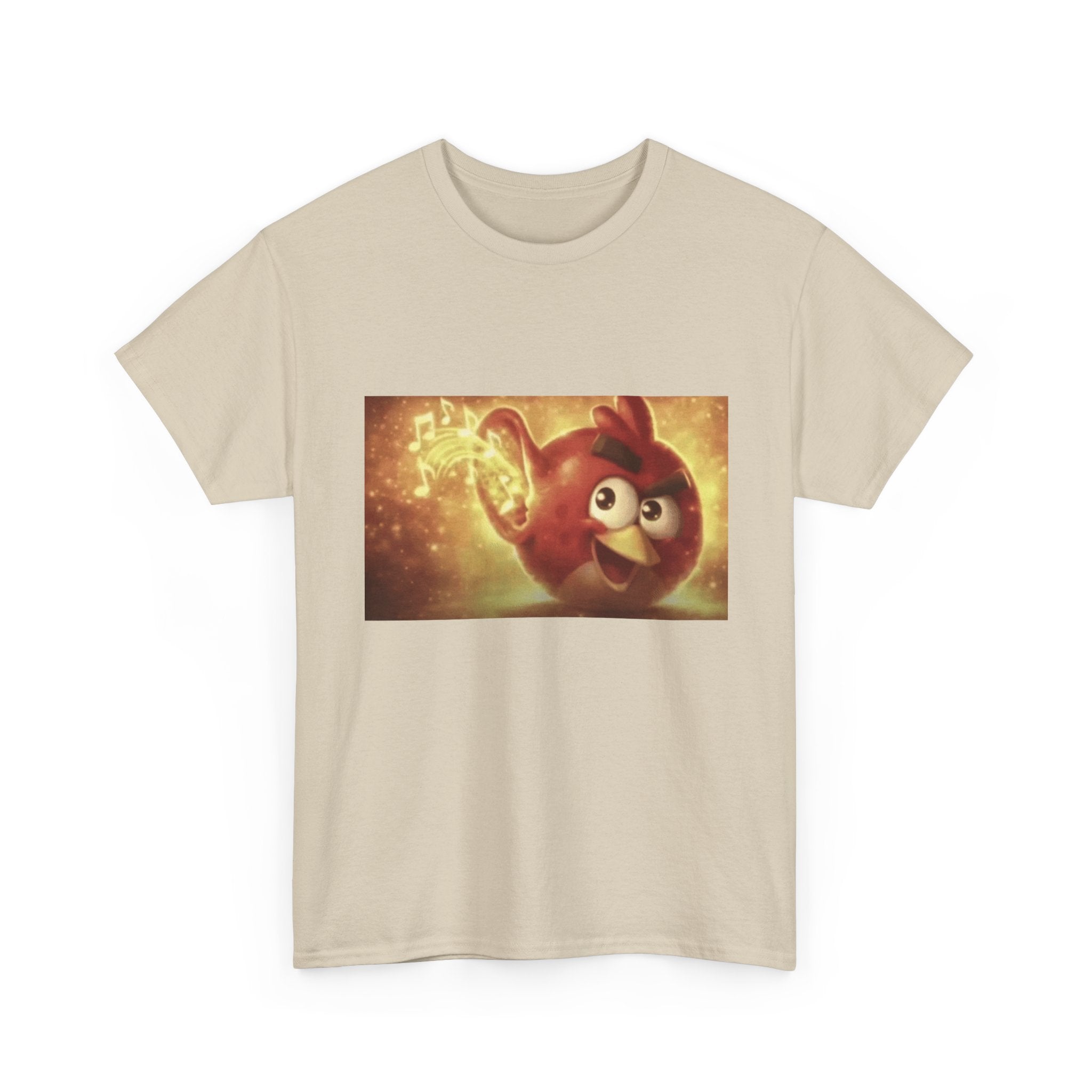 Angry Bird Hearing Peak - Graphic T-Shirt 100% Cotton