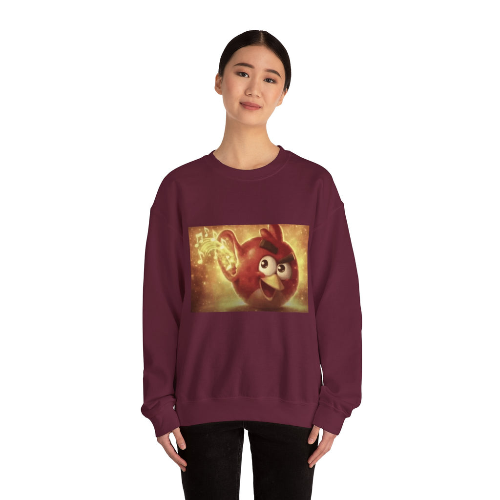 Angry Bird Hearing Peak - Crewneck Long Sleeve