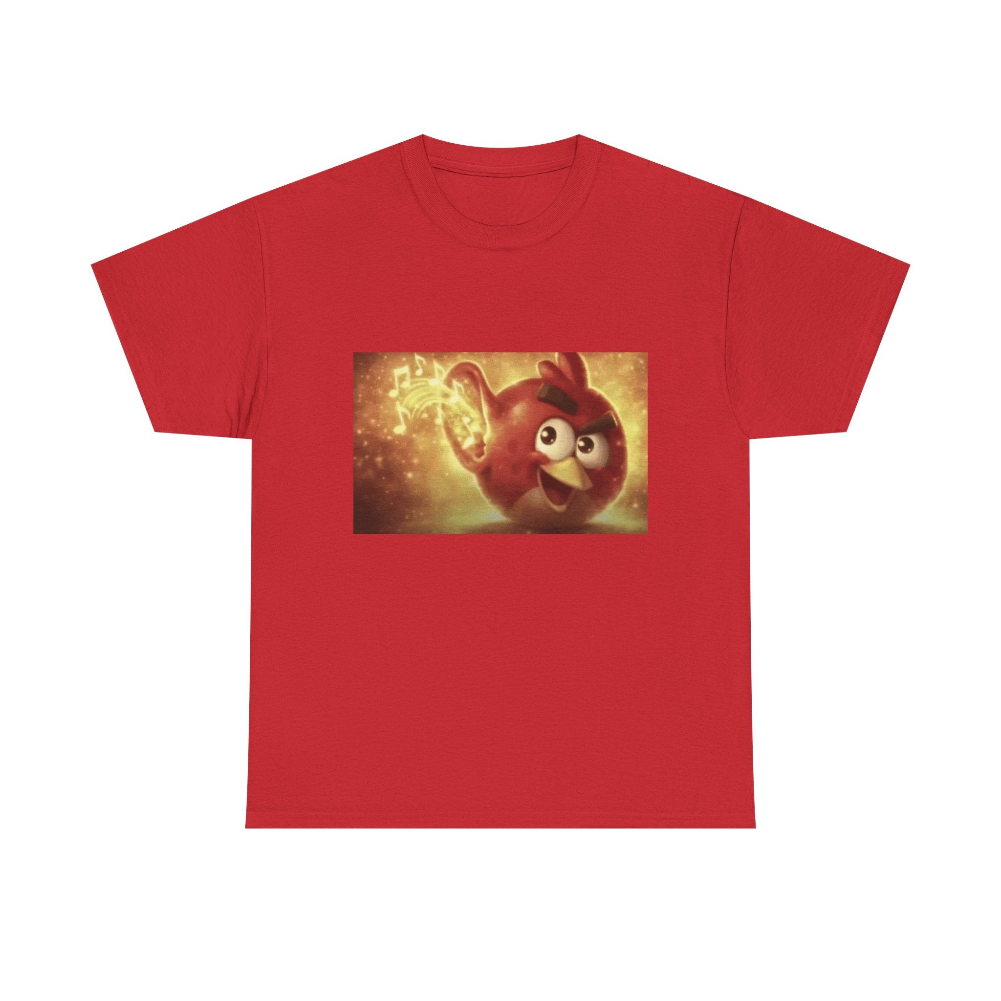 Angry Bird Hearing Peak - Graphic T-Shirt 100% Cotton