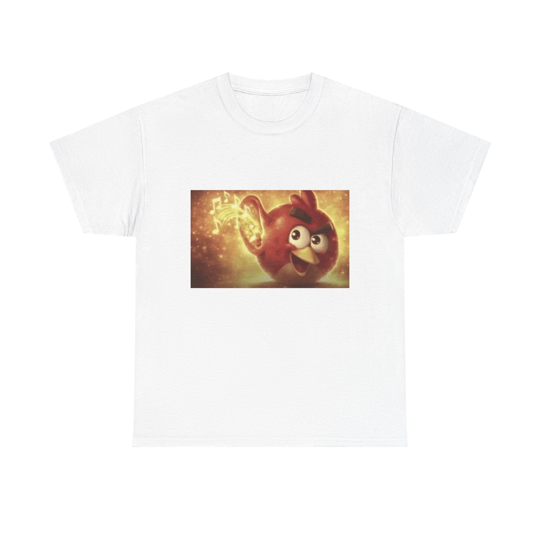 Angry Bird Hearing Peak - Graphic T-Shirt 100% Cotton