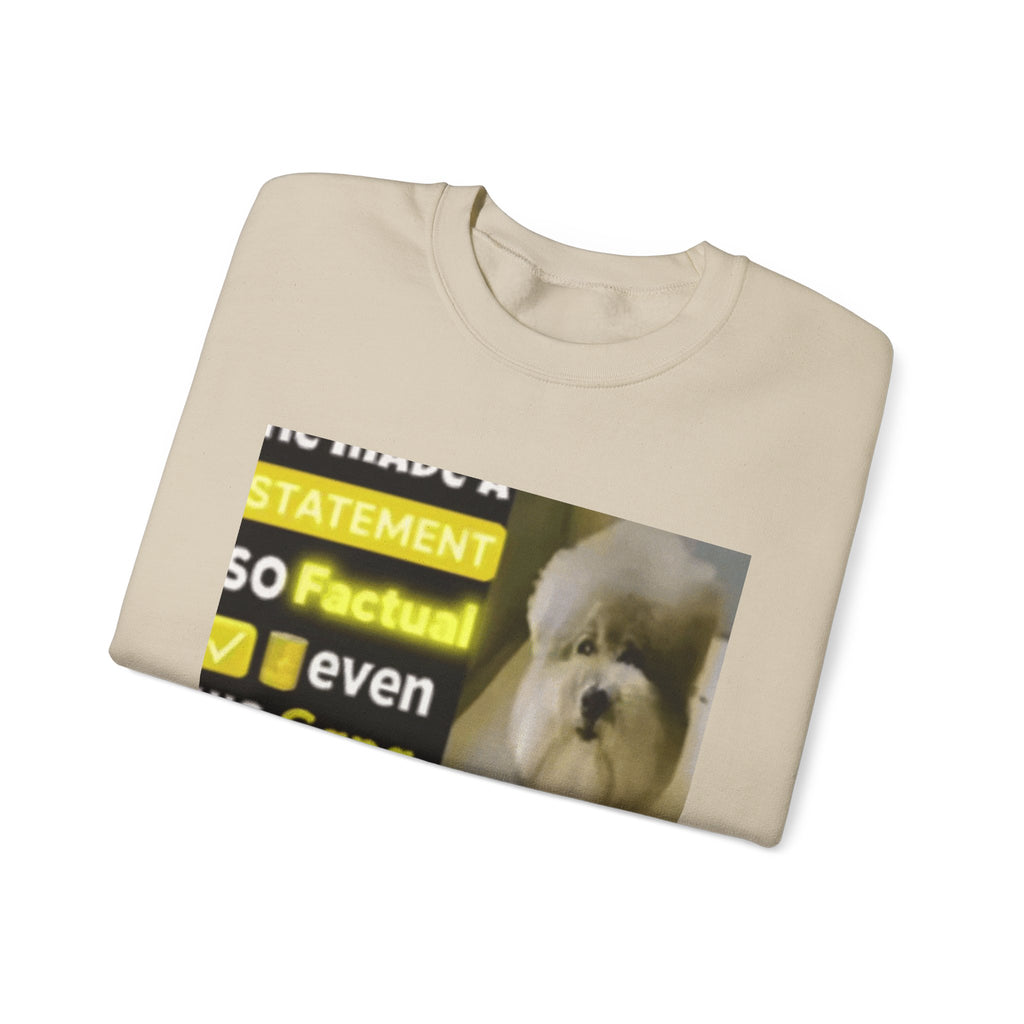 HE MADE A STATEMENT SO FACTUAL - Crewneck Long Sleeve