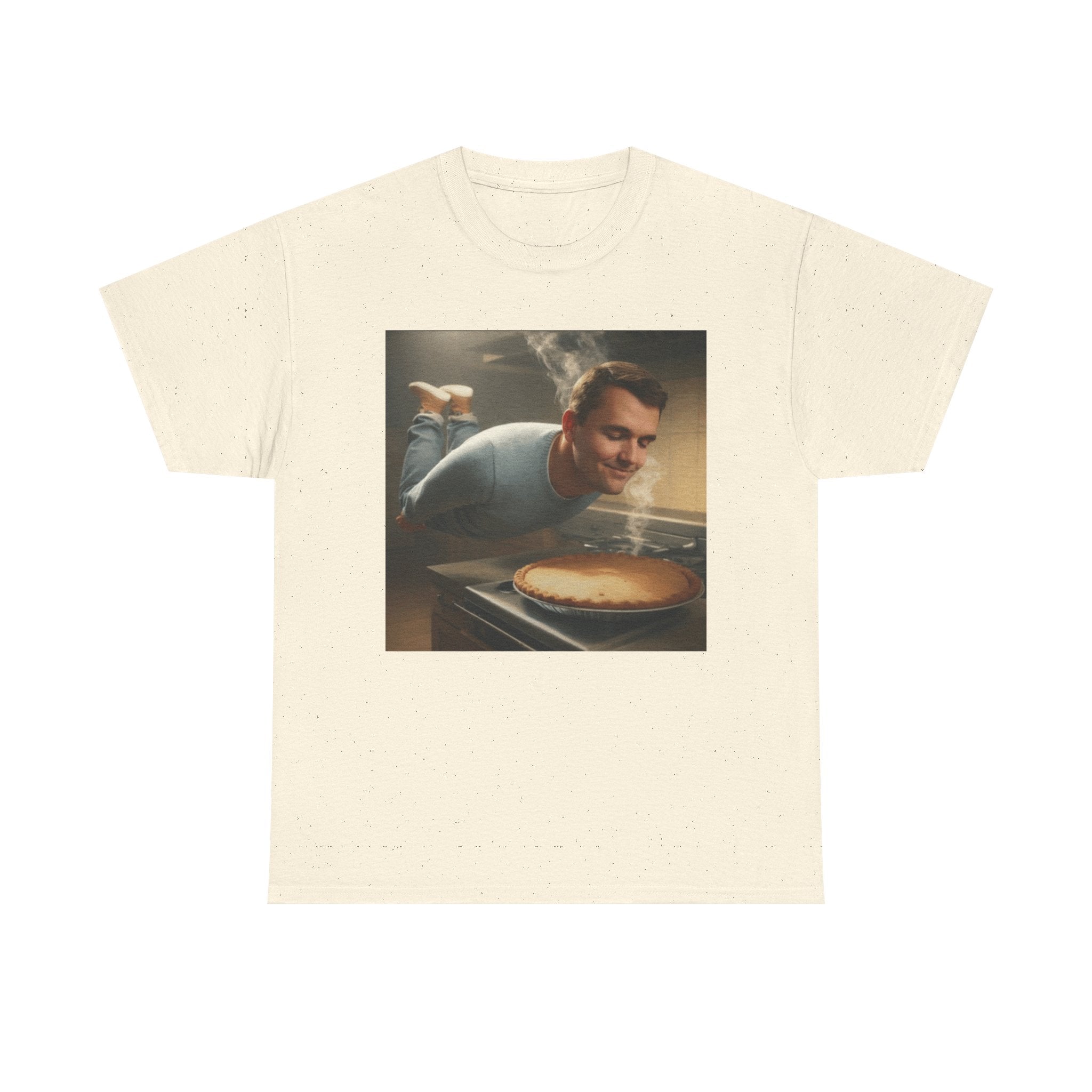 Charlie Kirk  Floating to Pie - Graphic T-Shirt 100% Cotton