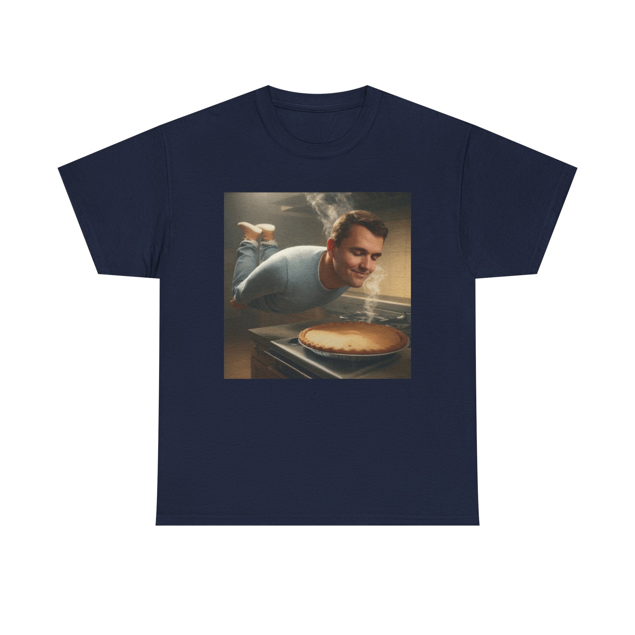 Charlie Kirk  Floating to Pie - Graphic T-Shirt 100% Cotton